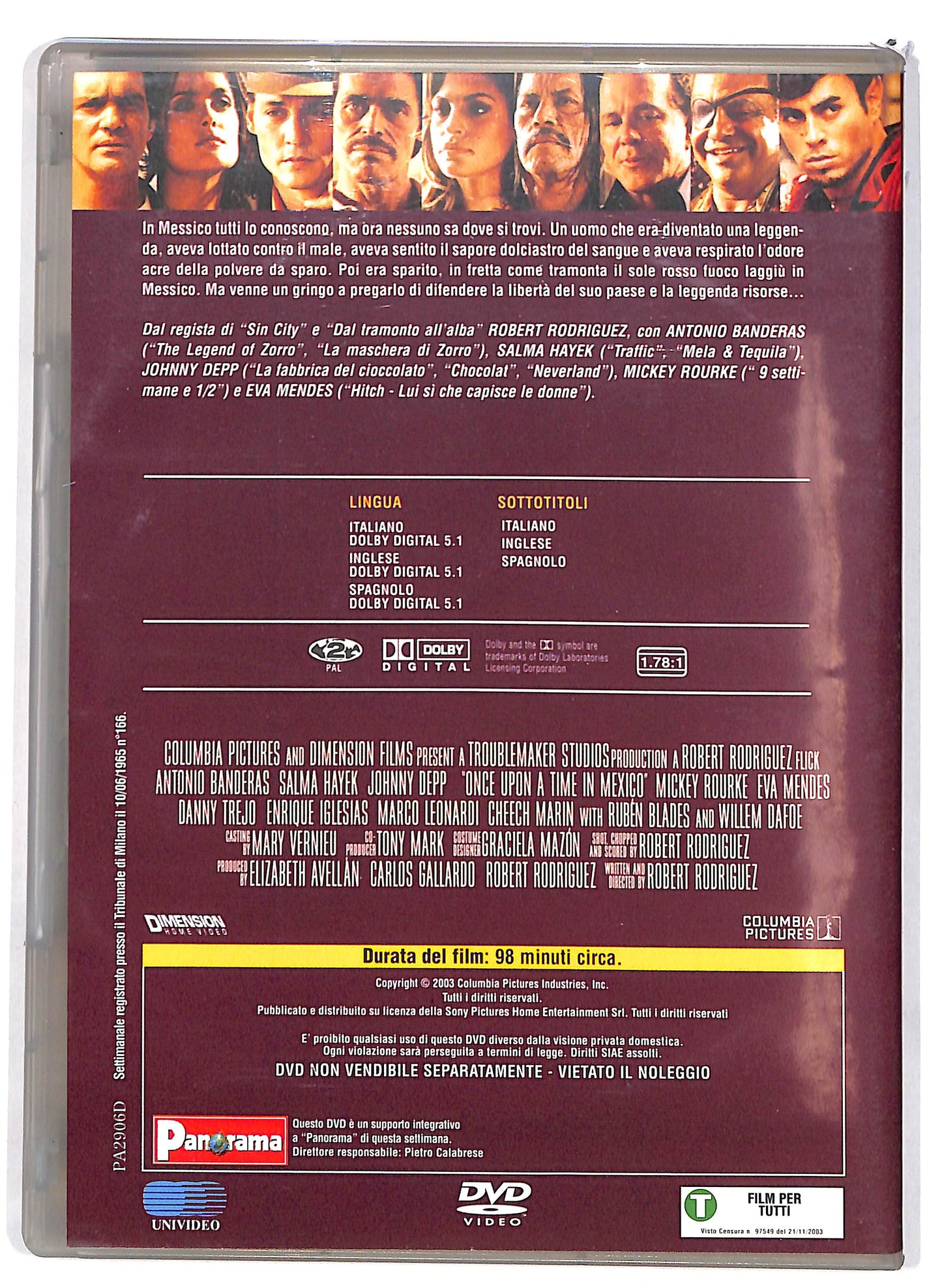 EBOND C'era una volta in Messico EDITORIALE DVD D676606