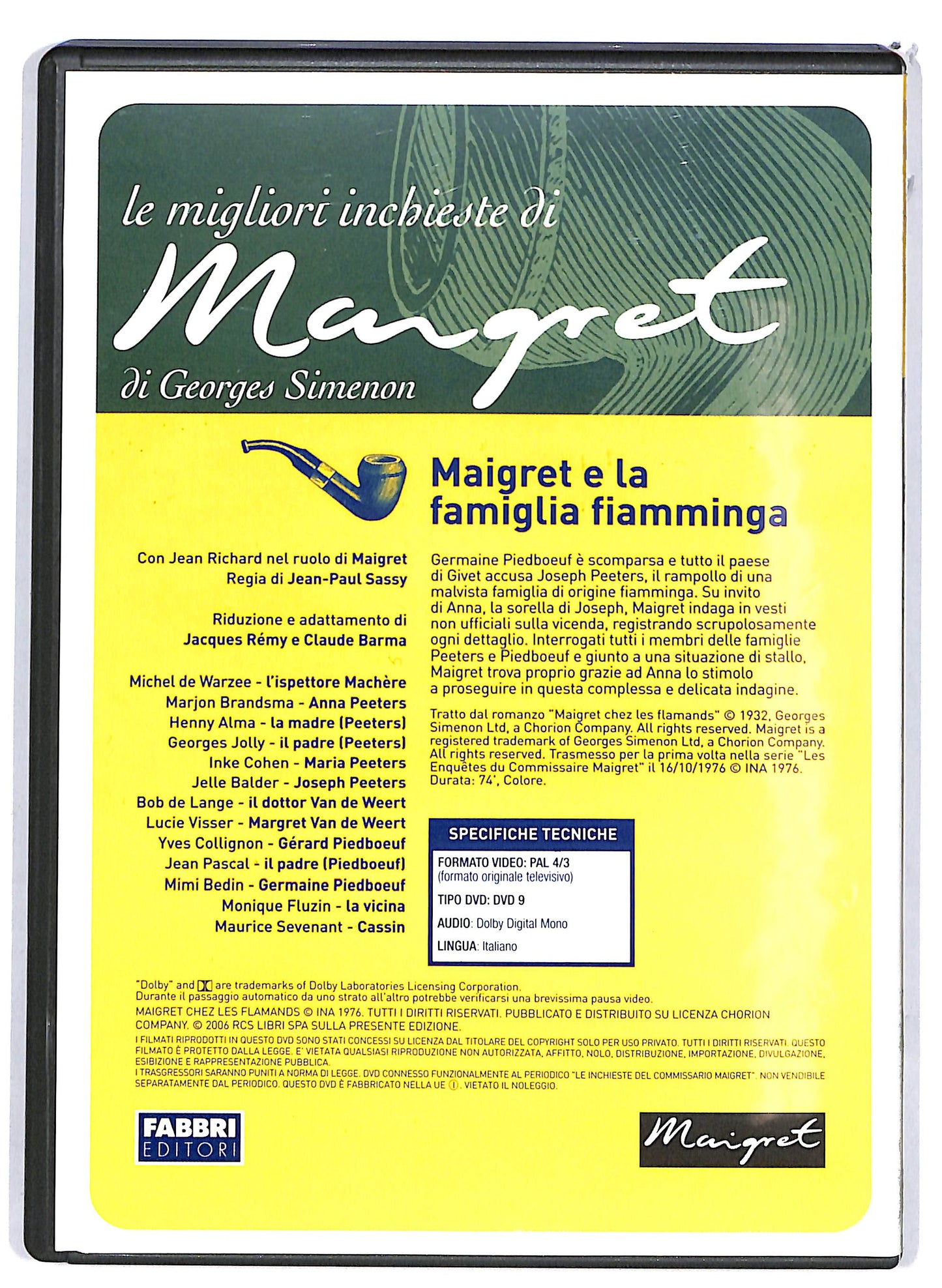 EBOND Maigret e la famiglia fiamminga EDITORIALE DVD D676609
