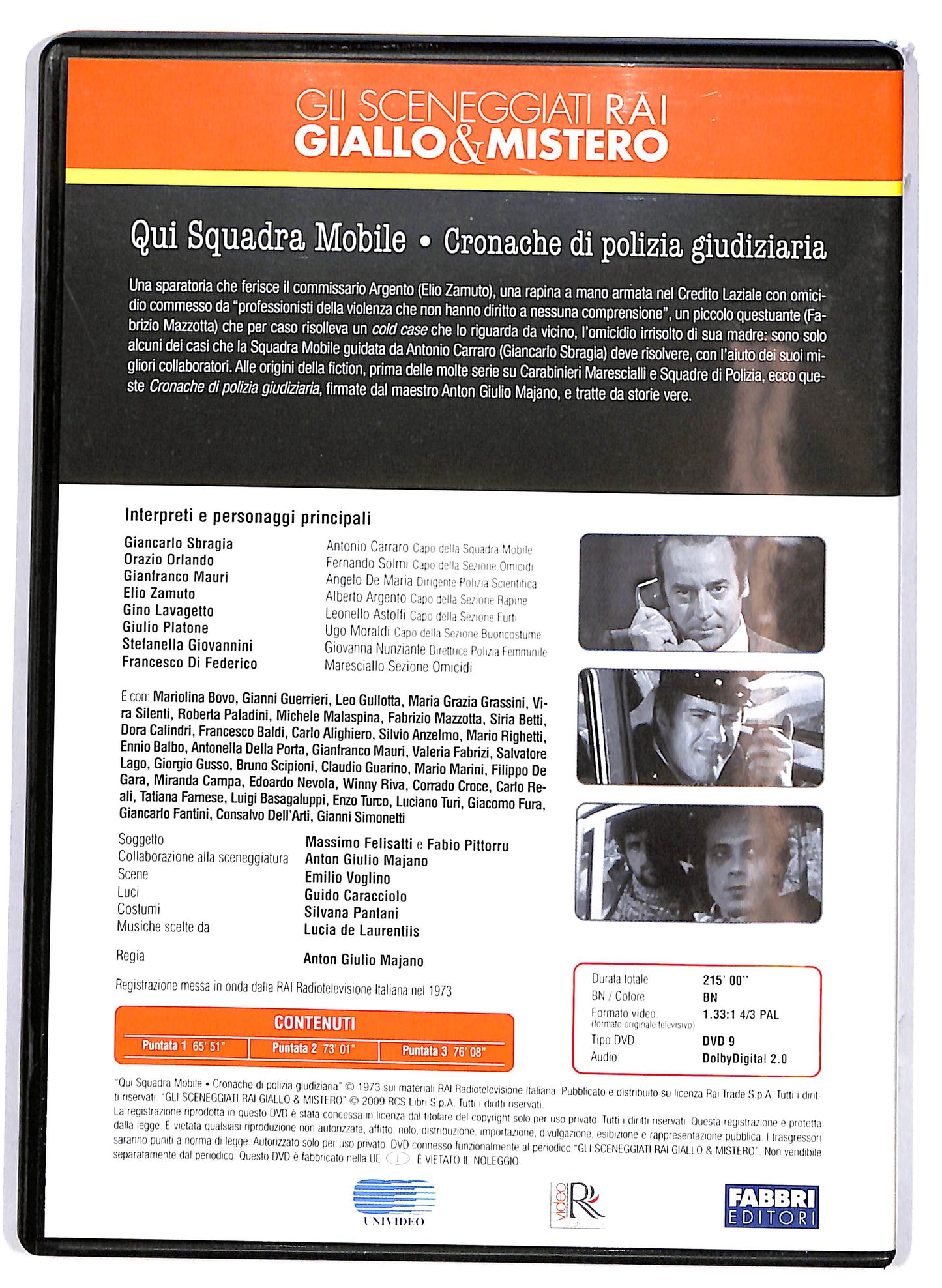 EBOND Qui squadra mobile puntate 1-3 EDITORIALE DVD D676810