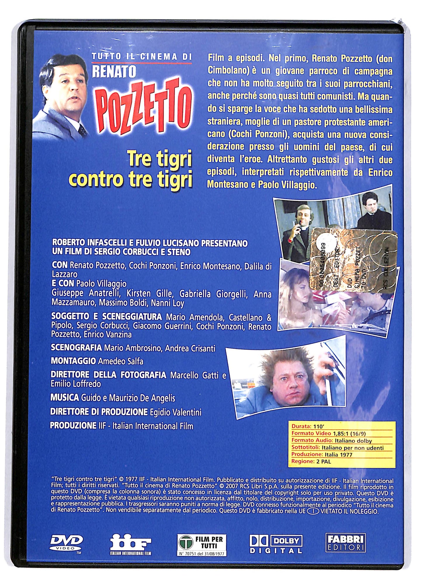 EBOND Renato Pozzetto - Tre tigri contro tre tigri EDITORIALE DVD D676851