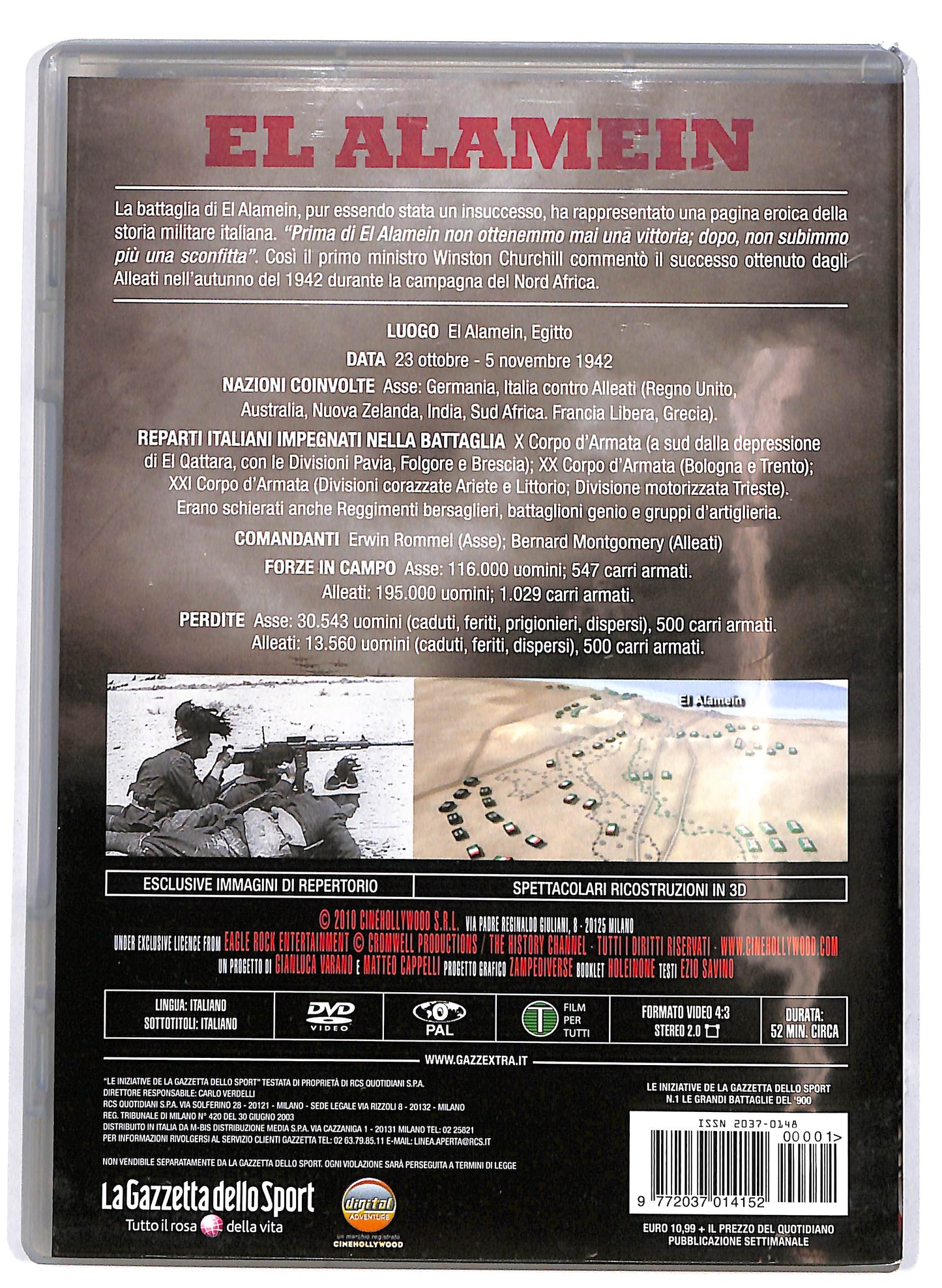 EBOND Le Grandi Battaglie del 900 - El Alamein 1942 EDITORIALE DVD D676904