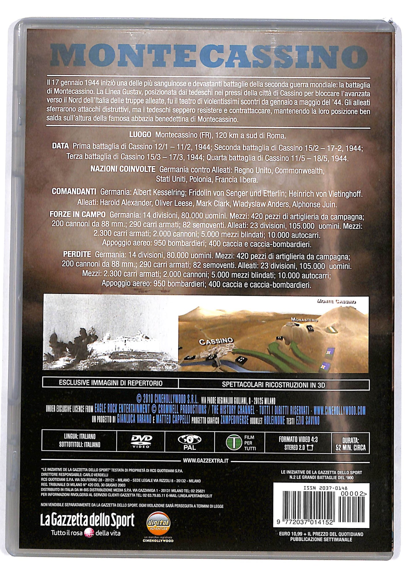 EBOND Monte Cassino 1944 EDITORIALE DVD D676920