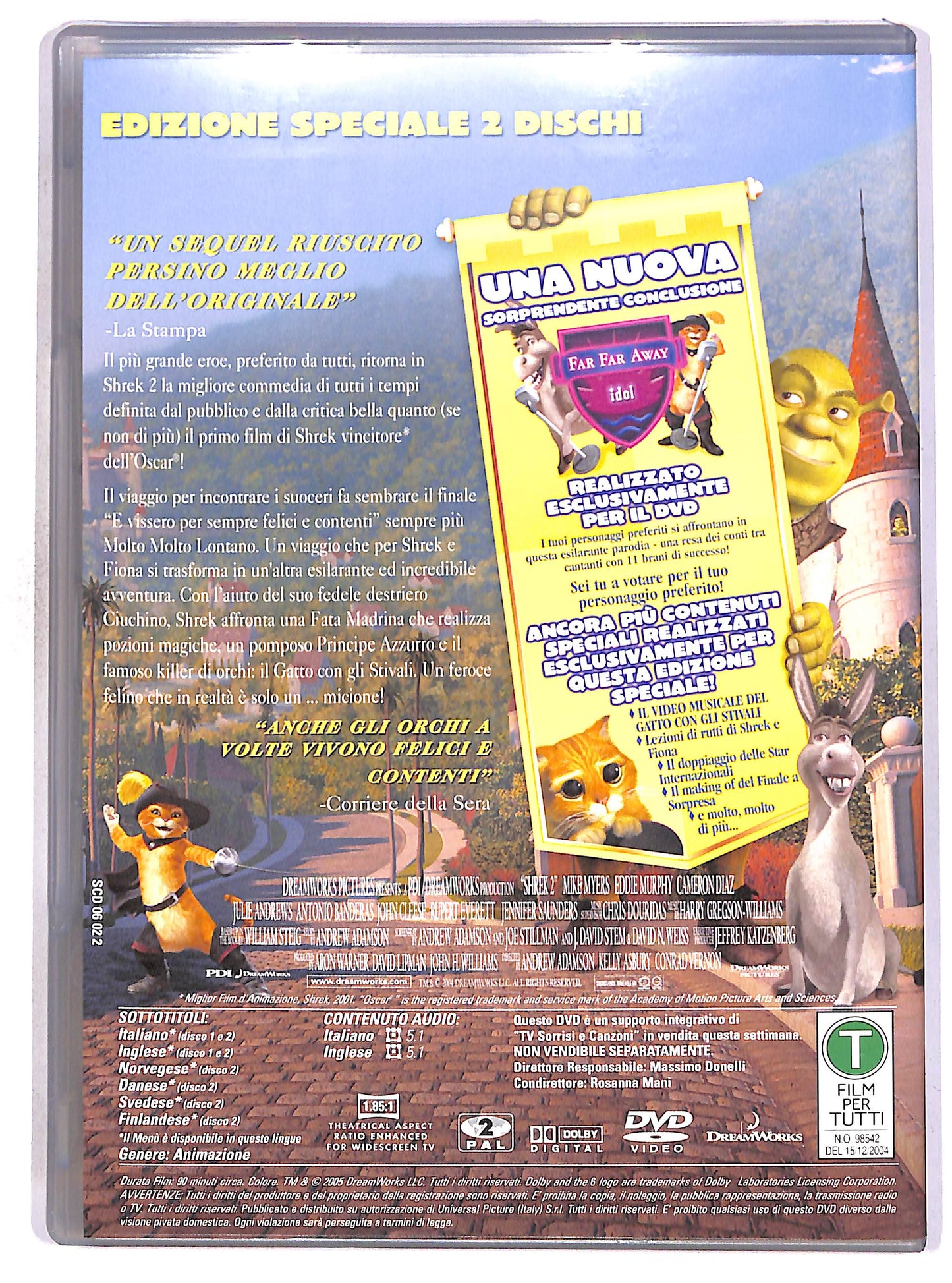 EBOND Shrek 2 (2 dischi) EDIZIONE SPECIALE EDITORIALE DVD D677219