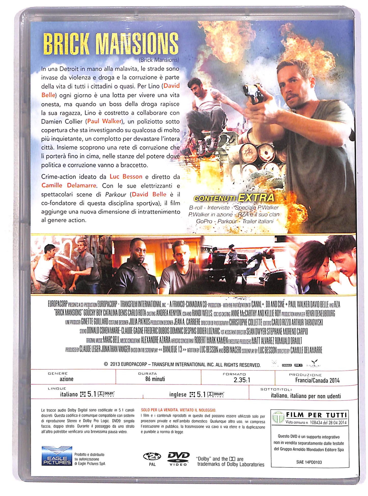 EBOND Brick Mansions EDITORIALE DVD D677413