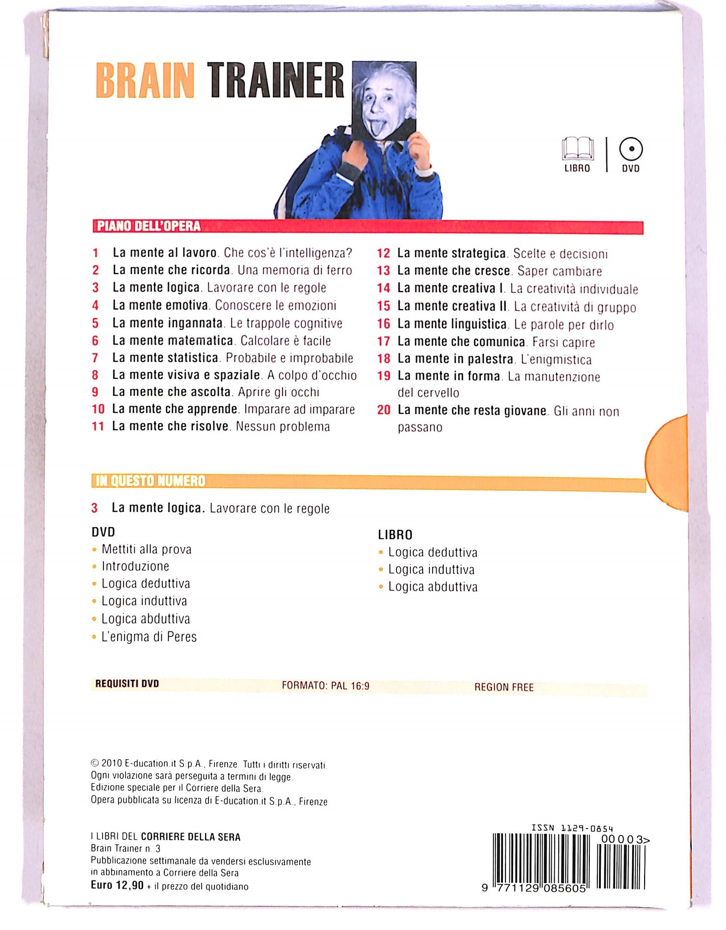 EBOND Brain Trainer Vol.3 - La mente logica (Dvd + Libro) EDITORIALE DVD D677433