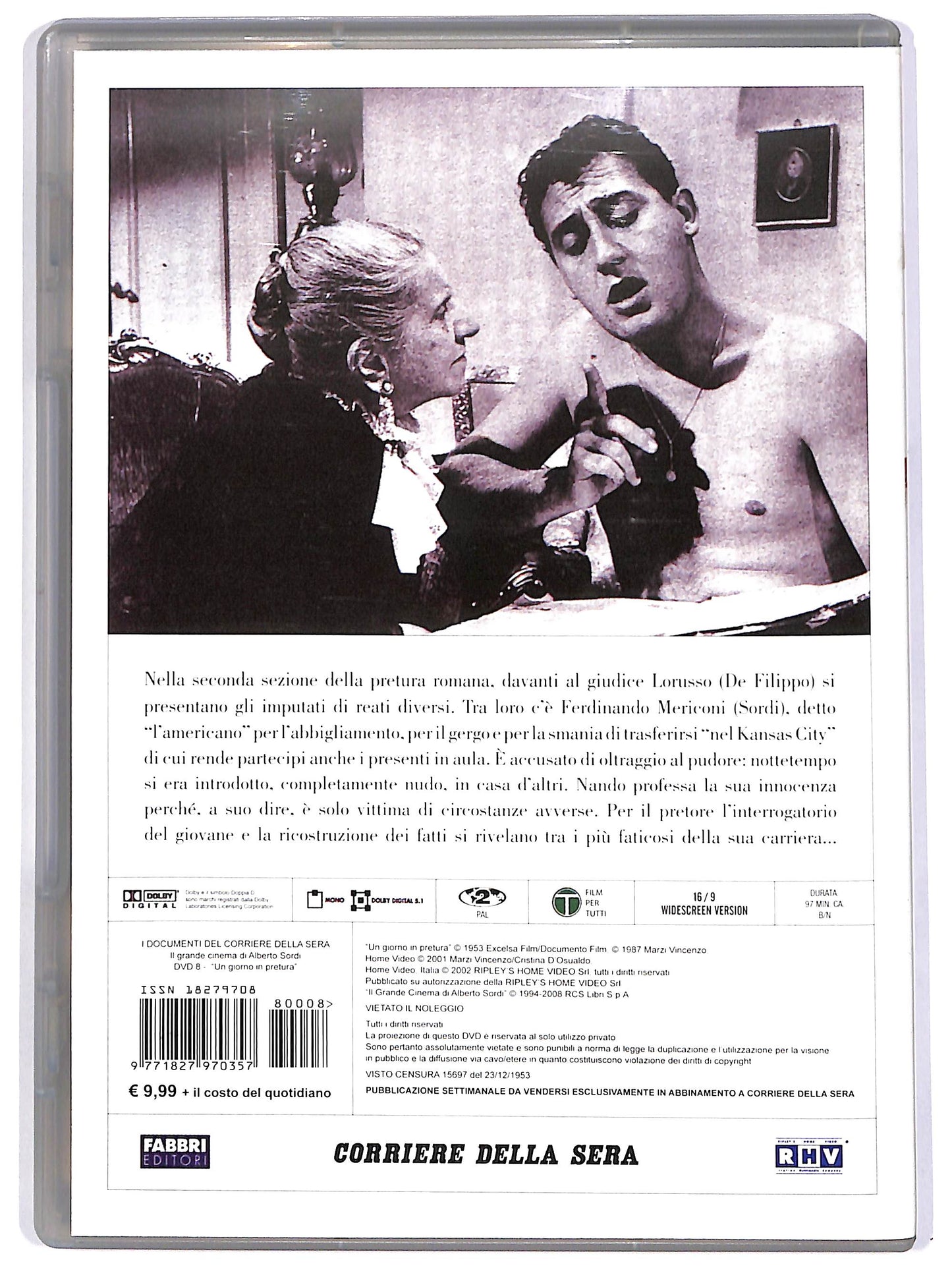 EBOND Alberto Sordi Vol.8 - Un giorno in pretura EDITORIALE DVD D677634