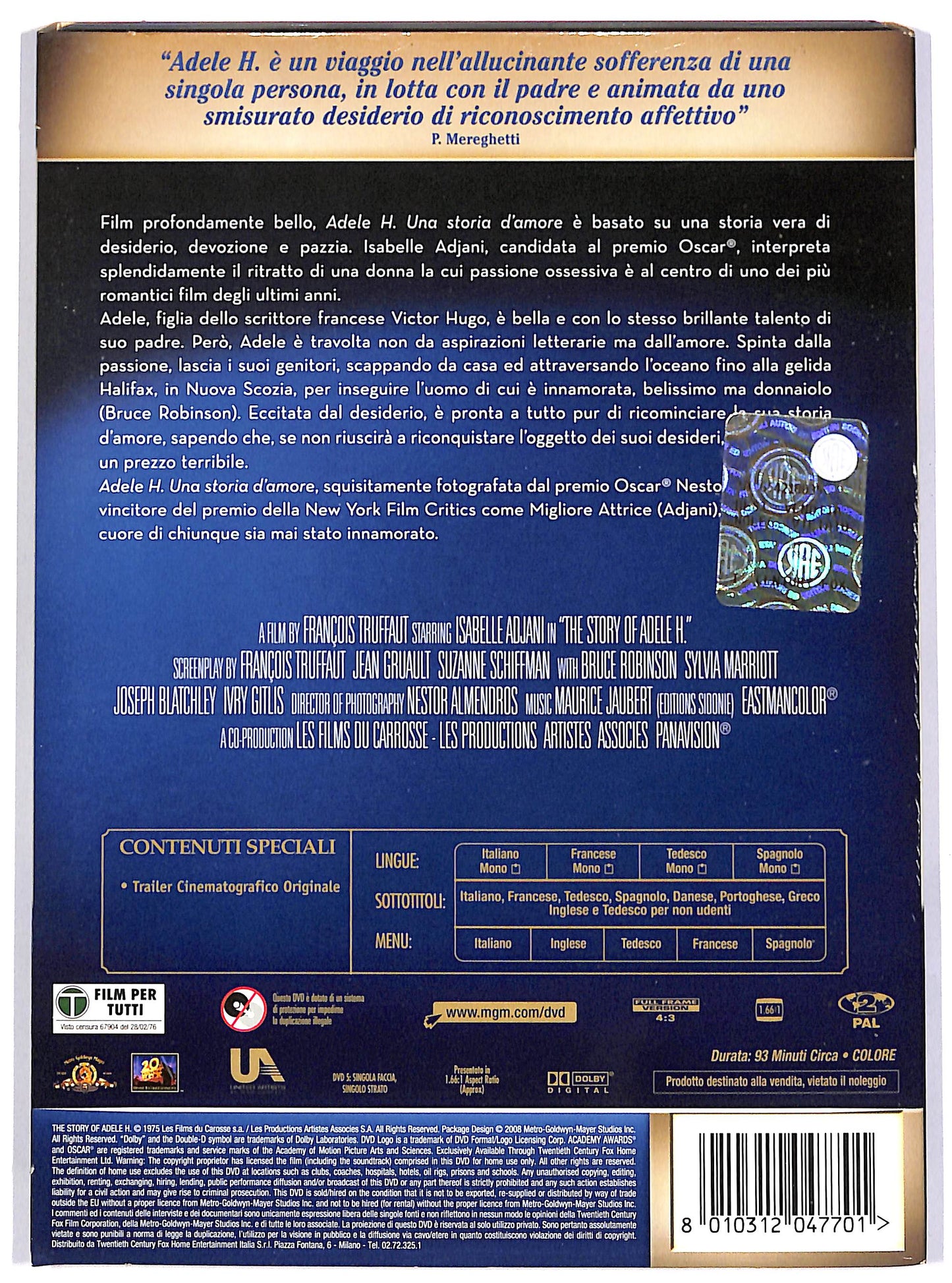 EBOND Adele H. - Una storia d'amore SLIPCASE DVD D677744