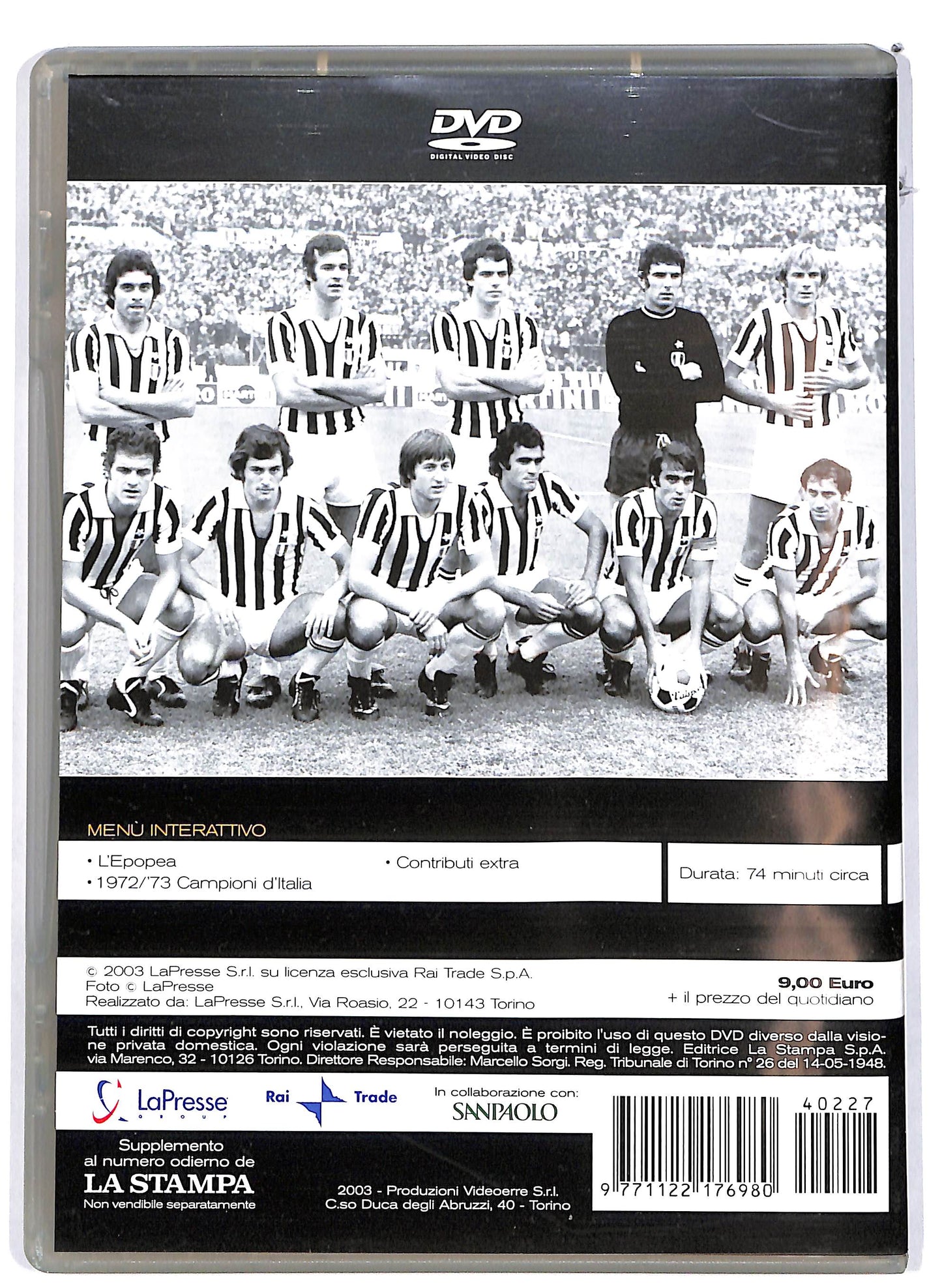 EBOND Juventusiasmante la grande rimonta 1972-73 EDITORIALE DVD D678145