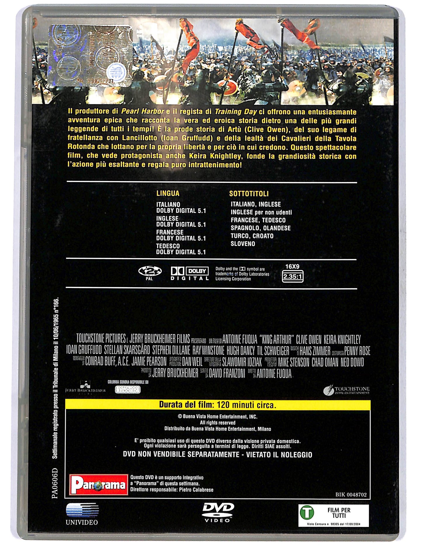 EBOND King Arthur EDITORIALE DVD D678311