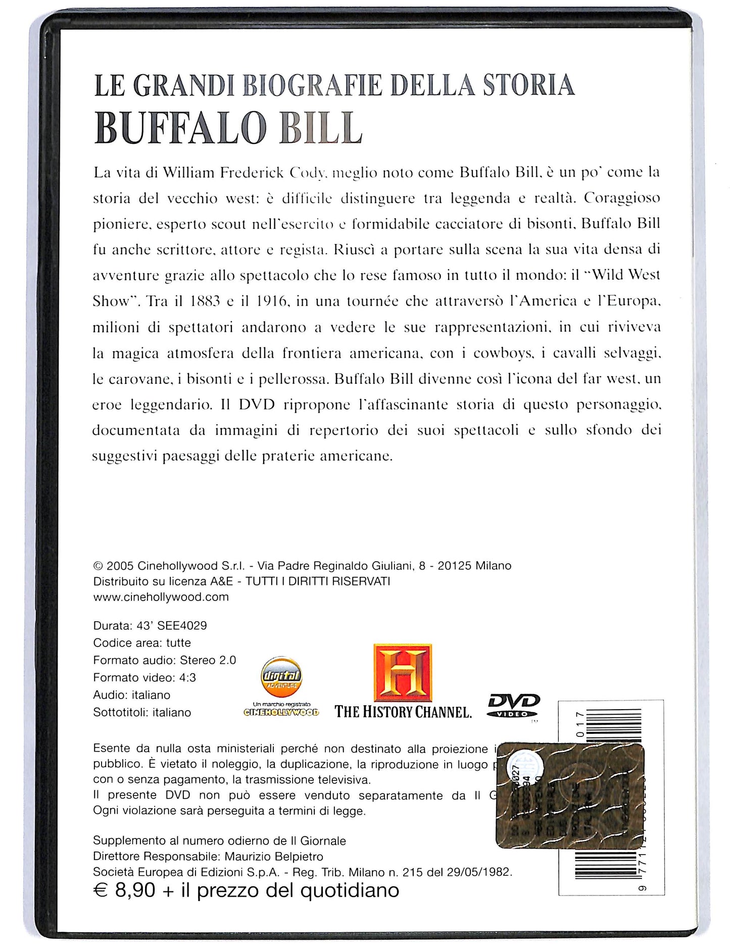 EBOND Buffalo Bill vol.17 EDITORIALE DVD D678761