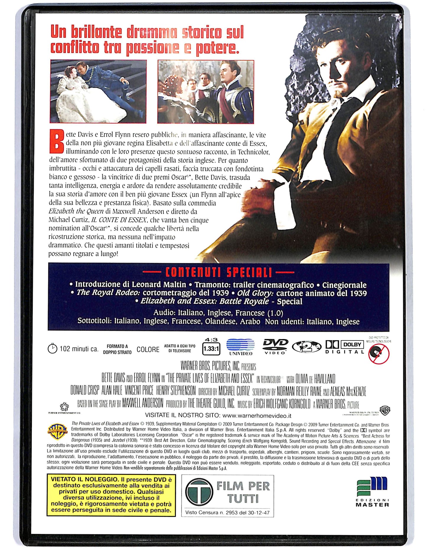 EBOND Il conte di Essex EDITORIALE DVD D678813