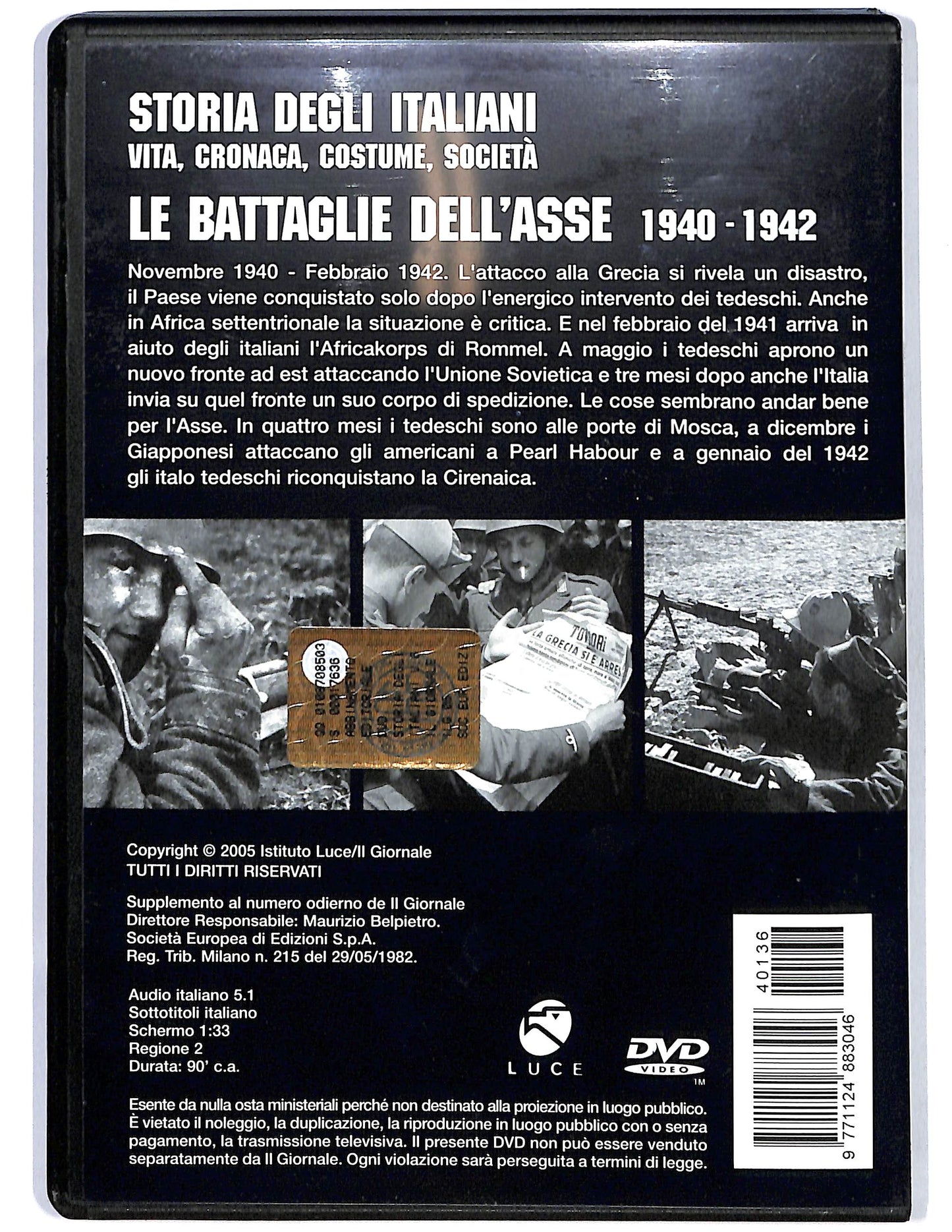 EBOND Le battaglie dell'asse 1940 - 1942 vol.6 EDITORIALE DVD D678853