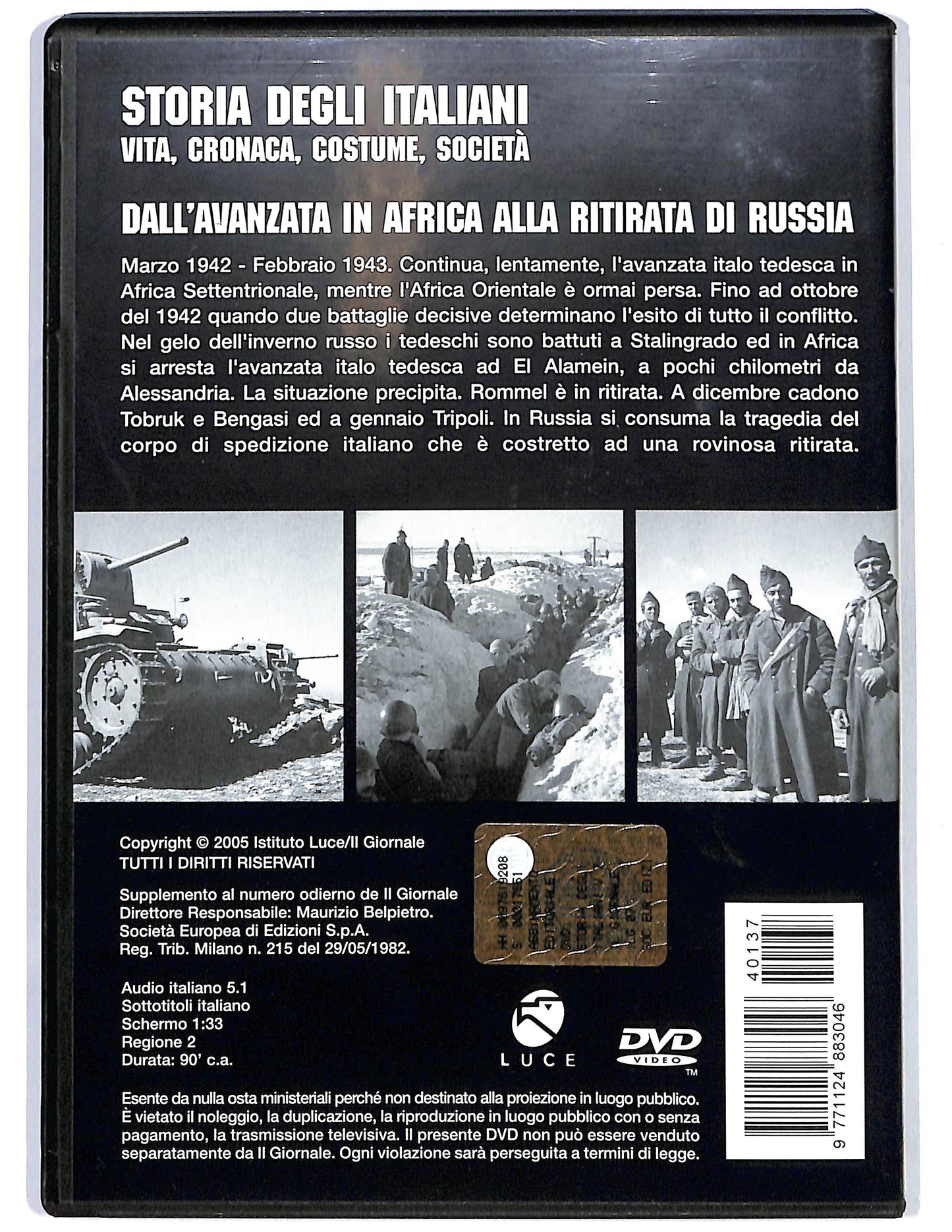 EBOND Dall'avanzata in Africa alla ritirata Russia vol7 EDITORIALE DVD D678854