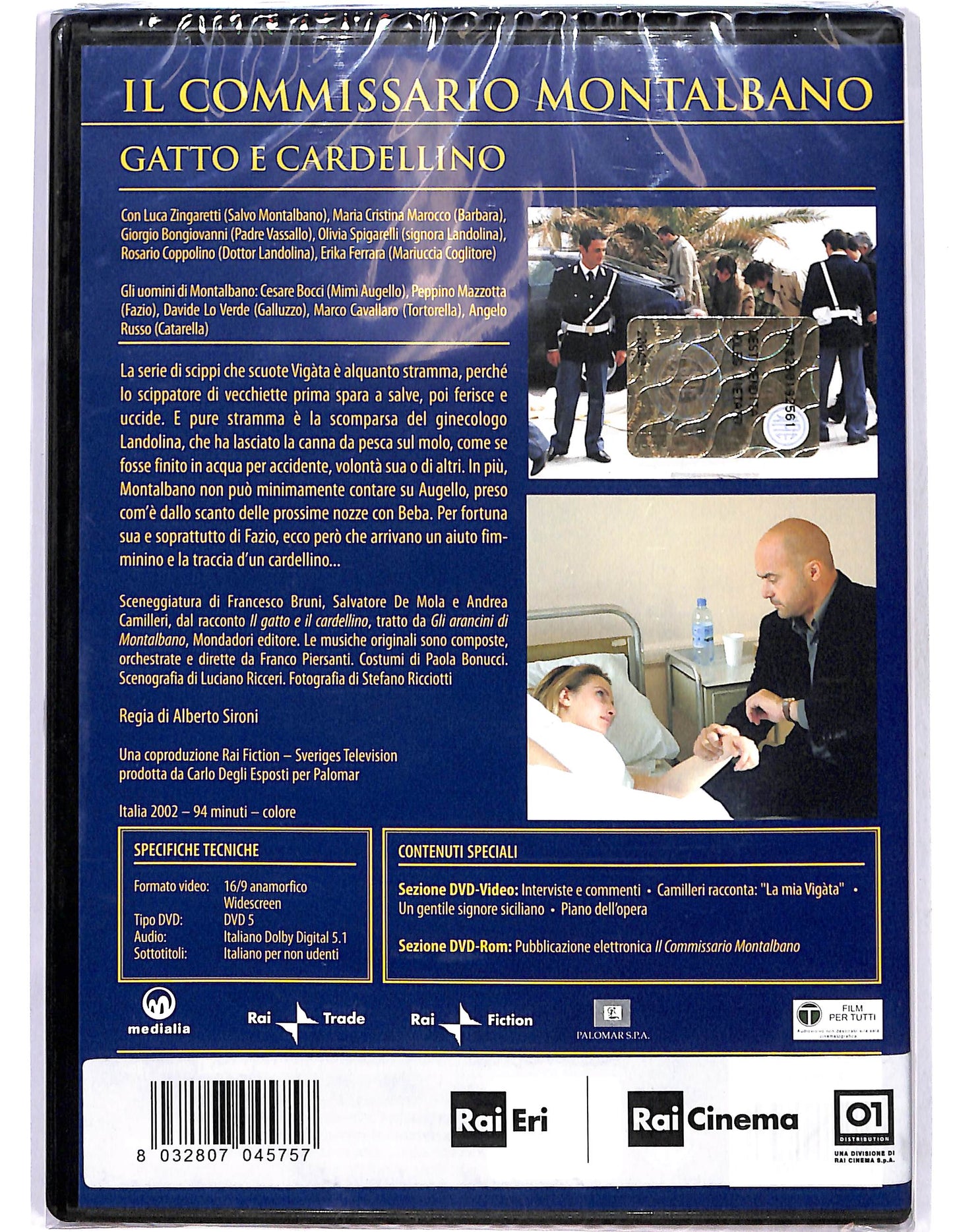 EBOND Il commissario Montalbano Gatto e Cardellino EDITORIALE DVD D679002
