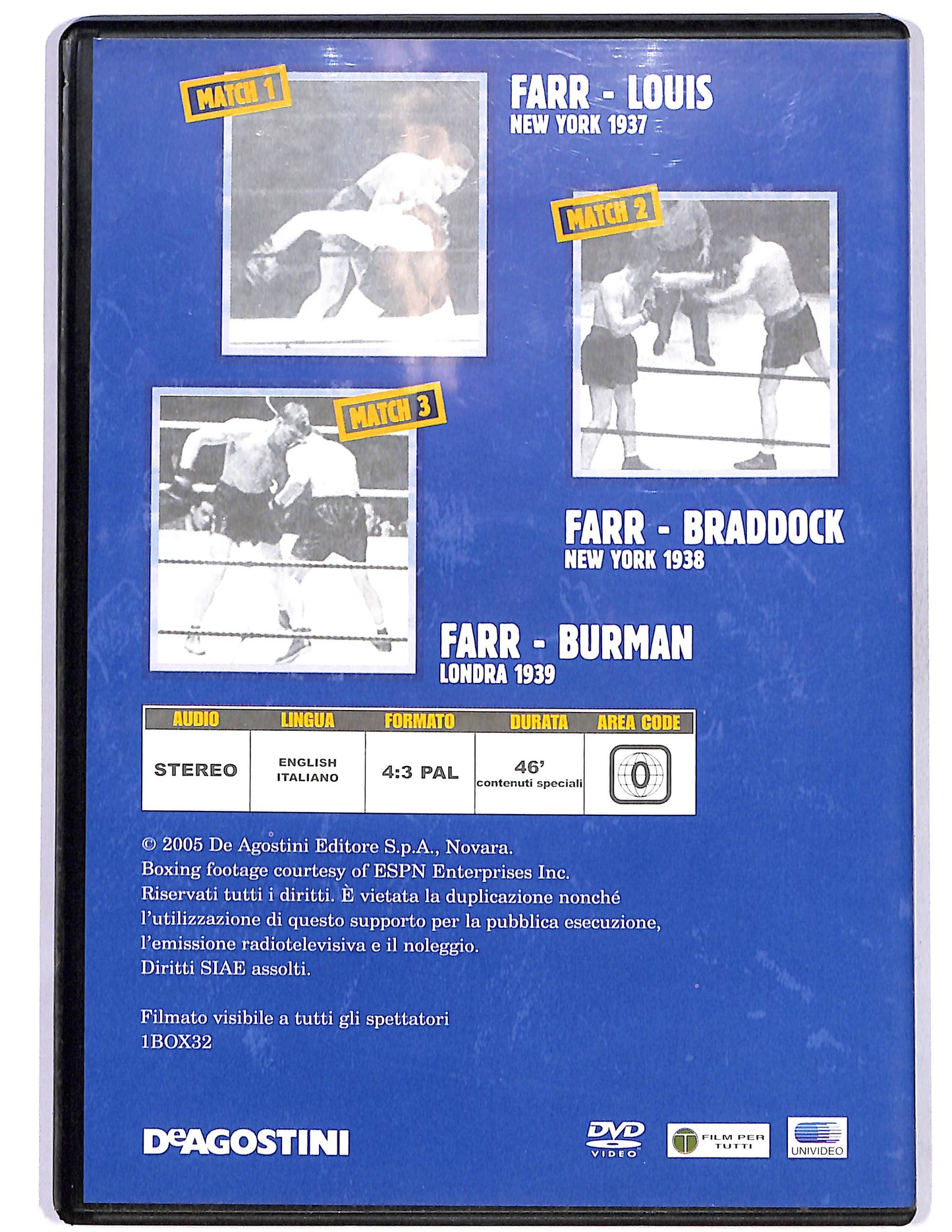 EBOND Boce la leggenda del ring Tommy Farr EDITORIALE DVD D679015