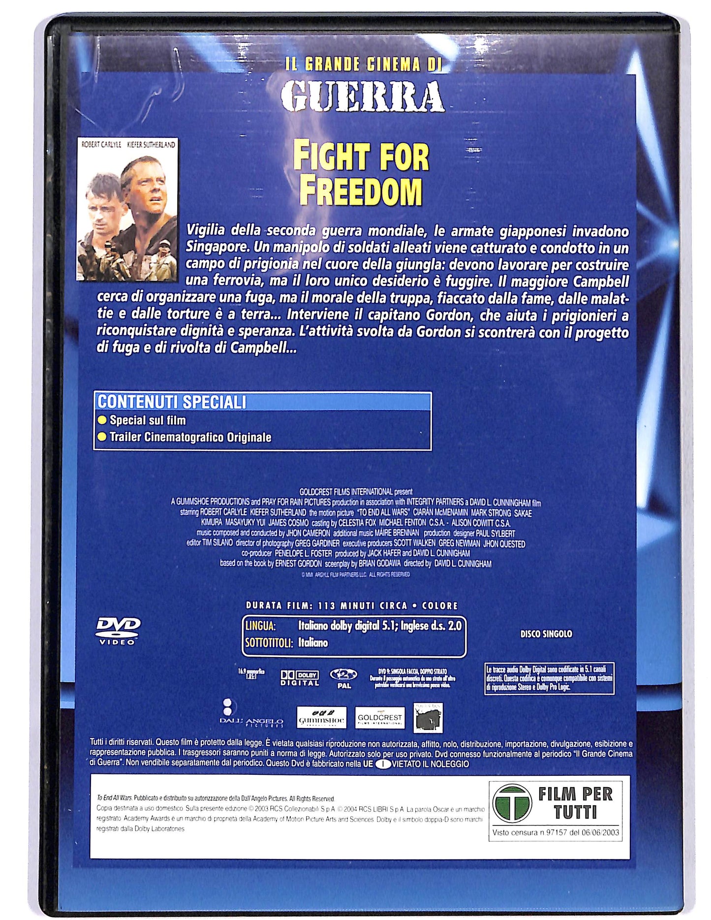 EBOND Fight for Freedom EDITORIALE DVD D679035