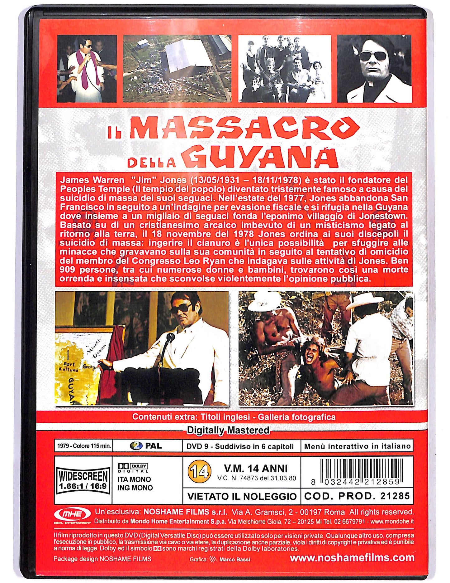 EBOND Il massacro della Guyana DVD D679160