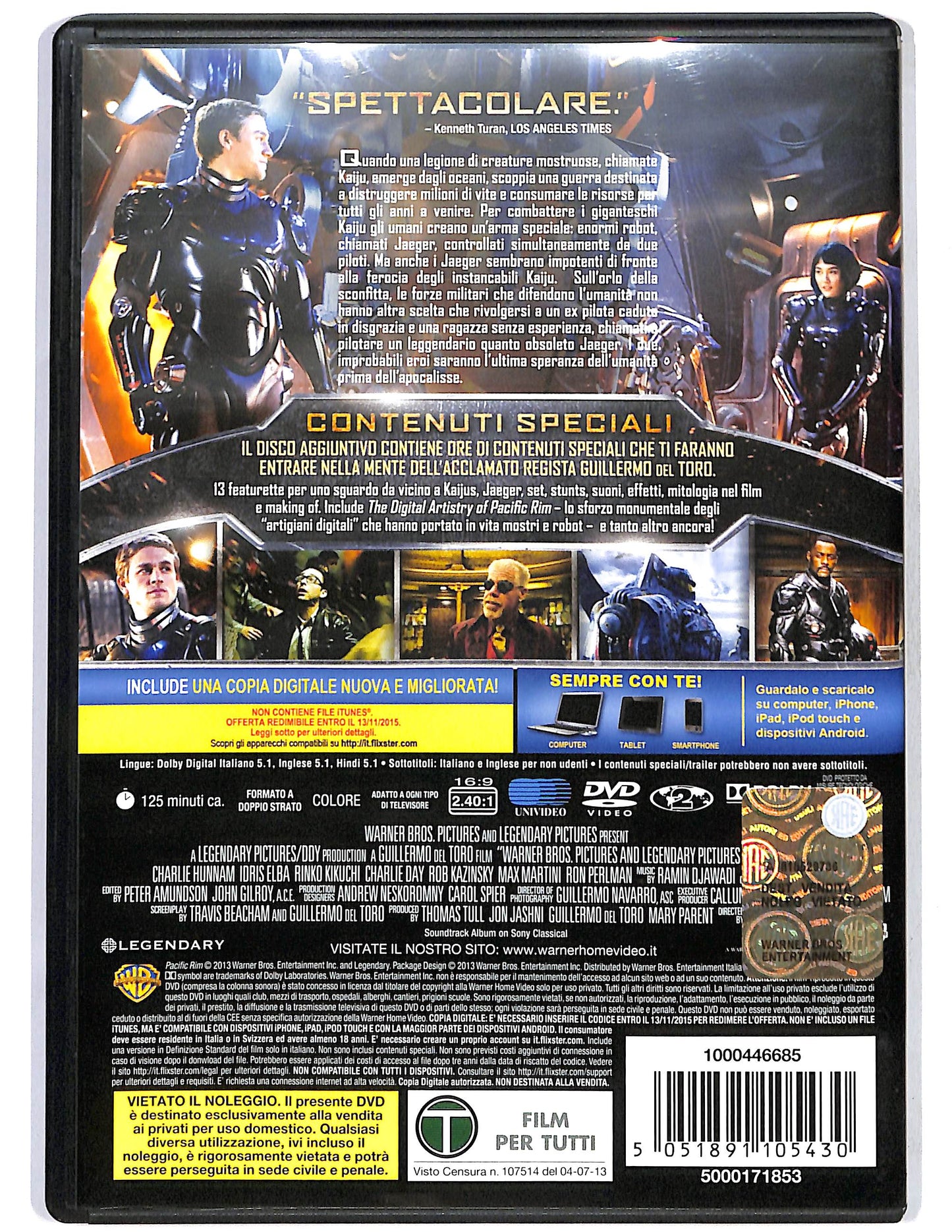 EBOND Pacific Rim EDIZIONE SPECIALE 2 dischi DVD D679313