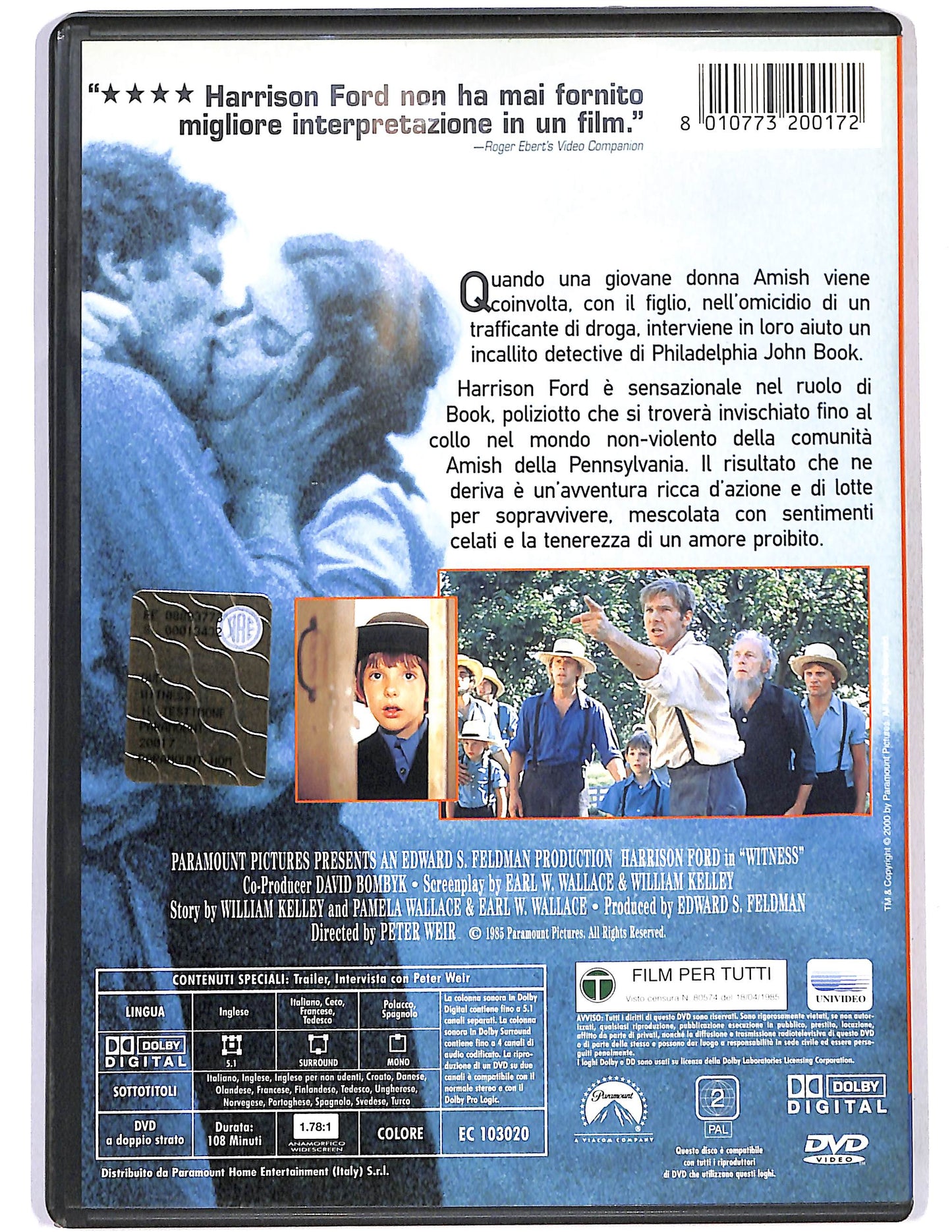 EBOND Witness Il testimone DVD D679412