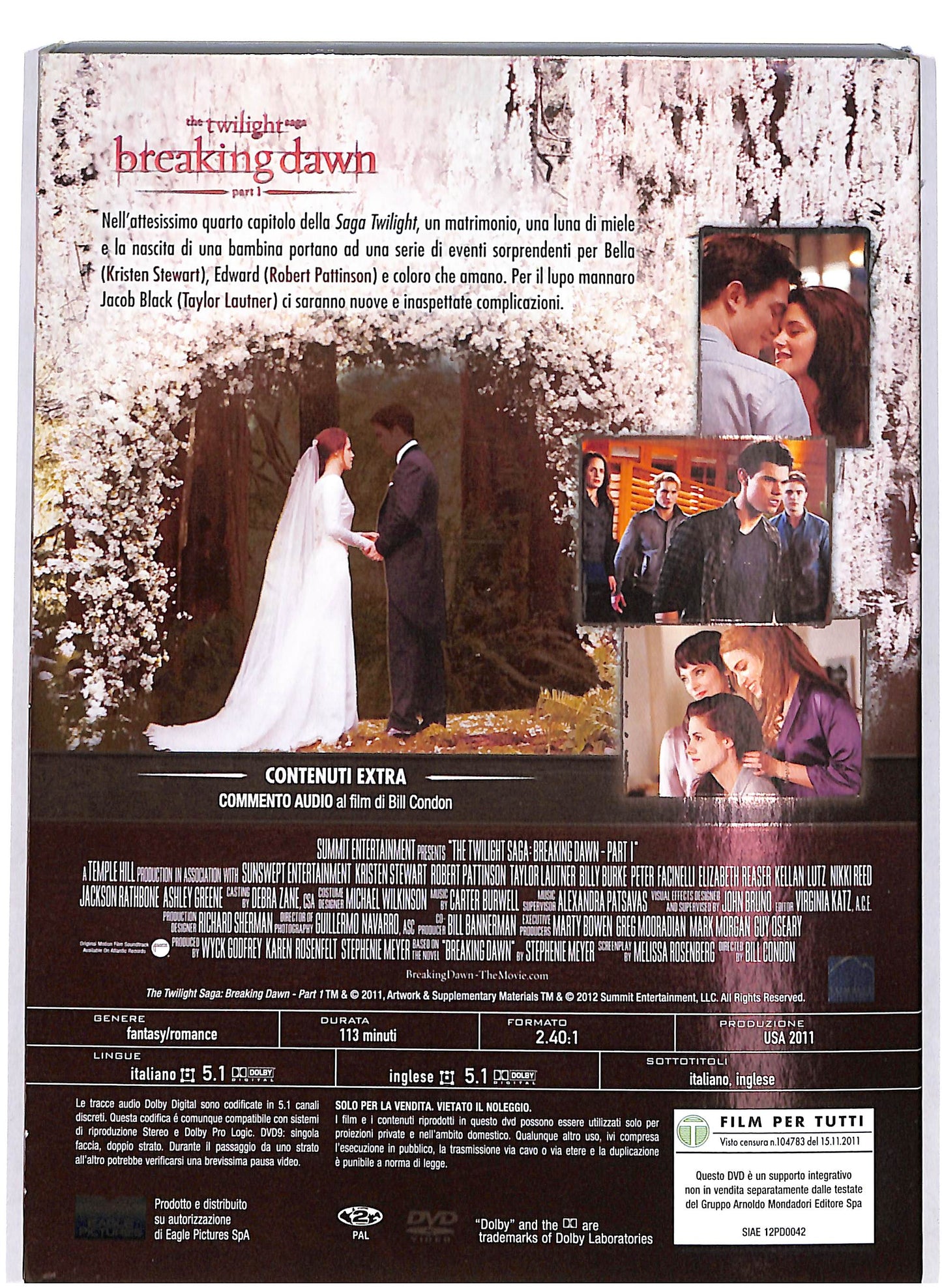 EBOND The Twilight Saga - Breaking Dawn Parte 1 EDITORIALE DVD D679749