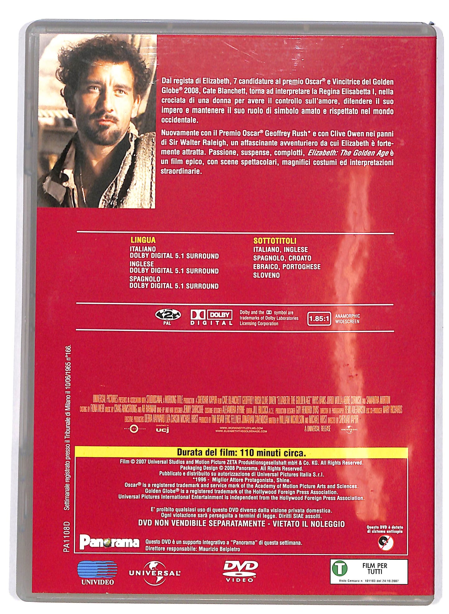 EBOND Elizabeth The Golden Age EDITORIALE DVD D679920