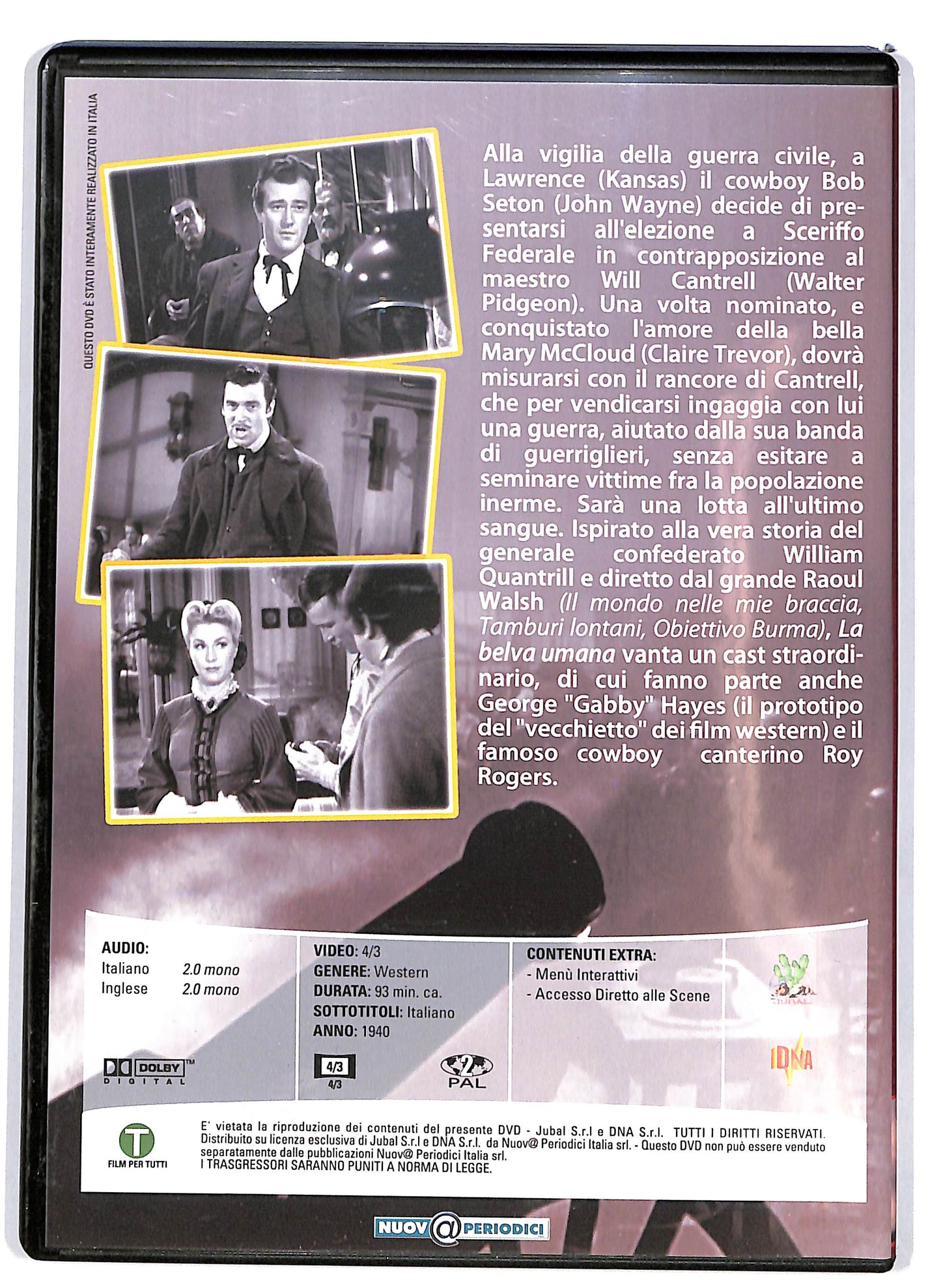 EBOND La belva umana EDITORIALE DVD D680134