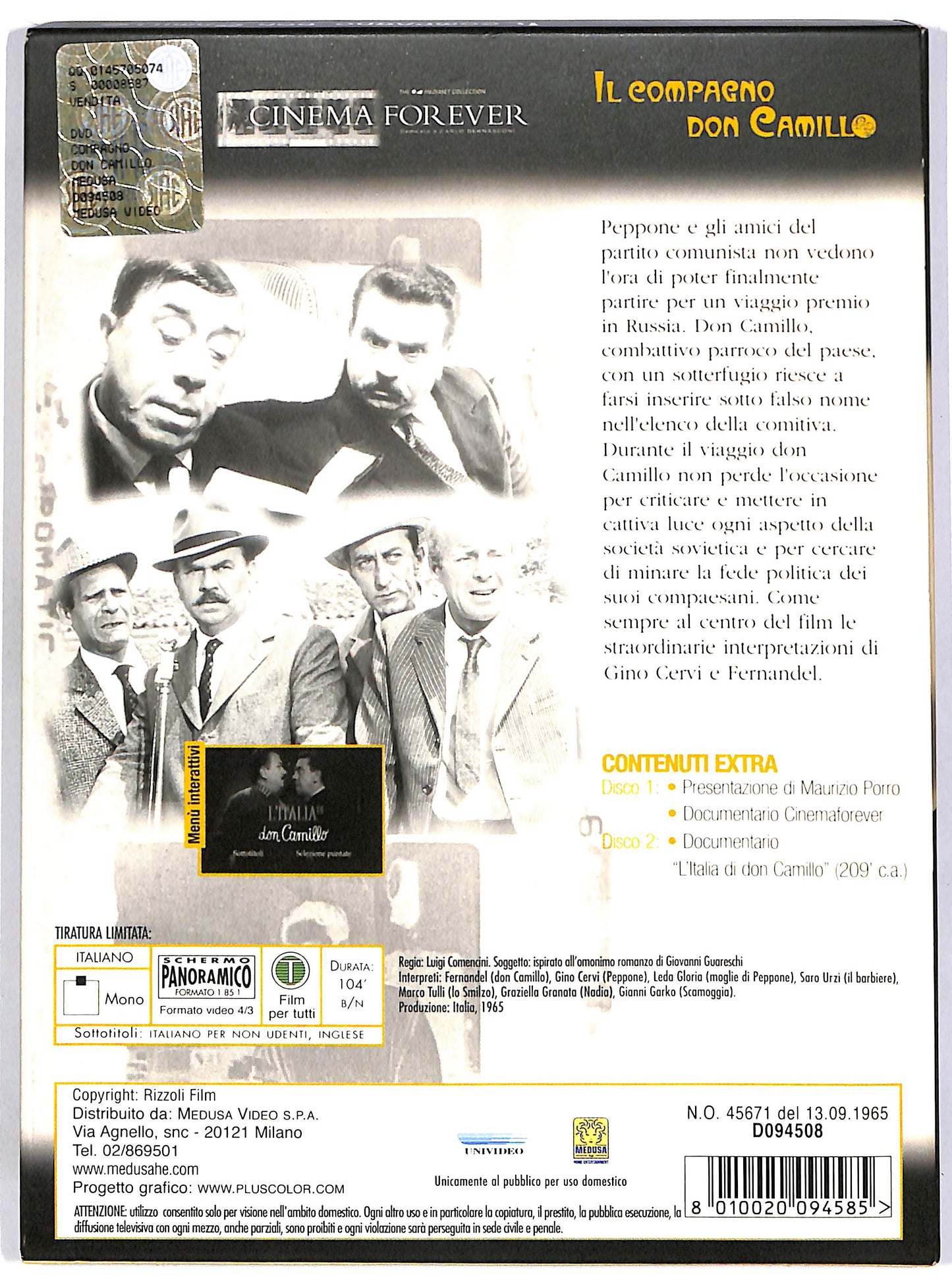 EBOND Il compagno don Camillo (2 dischi) DIGIPACK DVD D681042