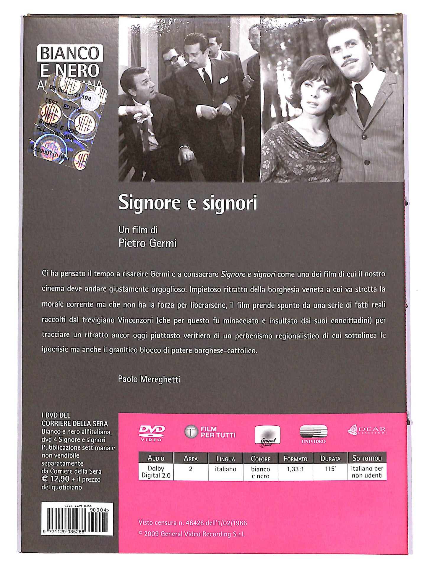 EBOND Signore & signori DIGIPACK EDITORIALE DVD D681226