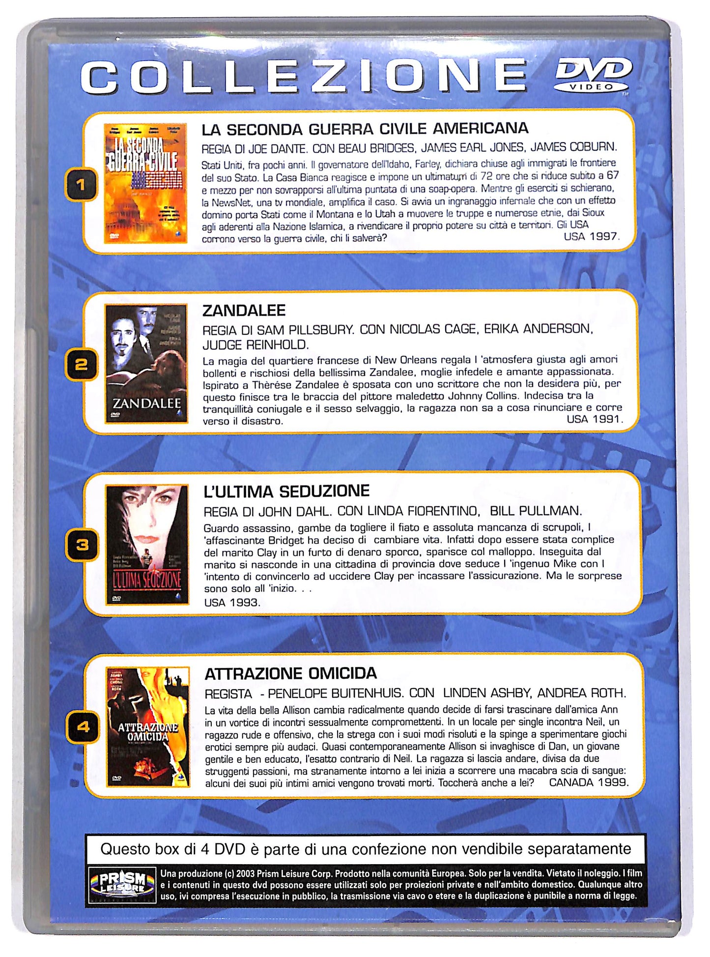 EBOND Zandalee - Attrazione omicida e altri EDITORIALE DVD D681443
