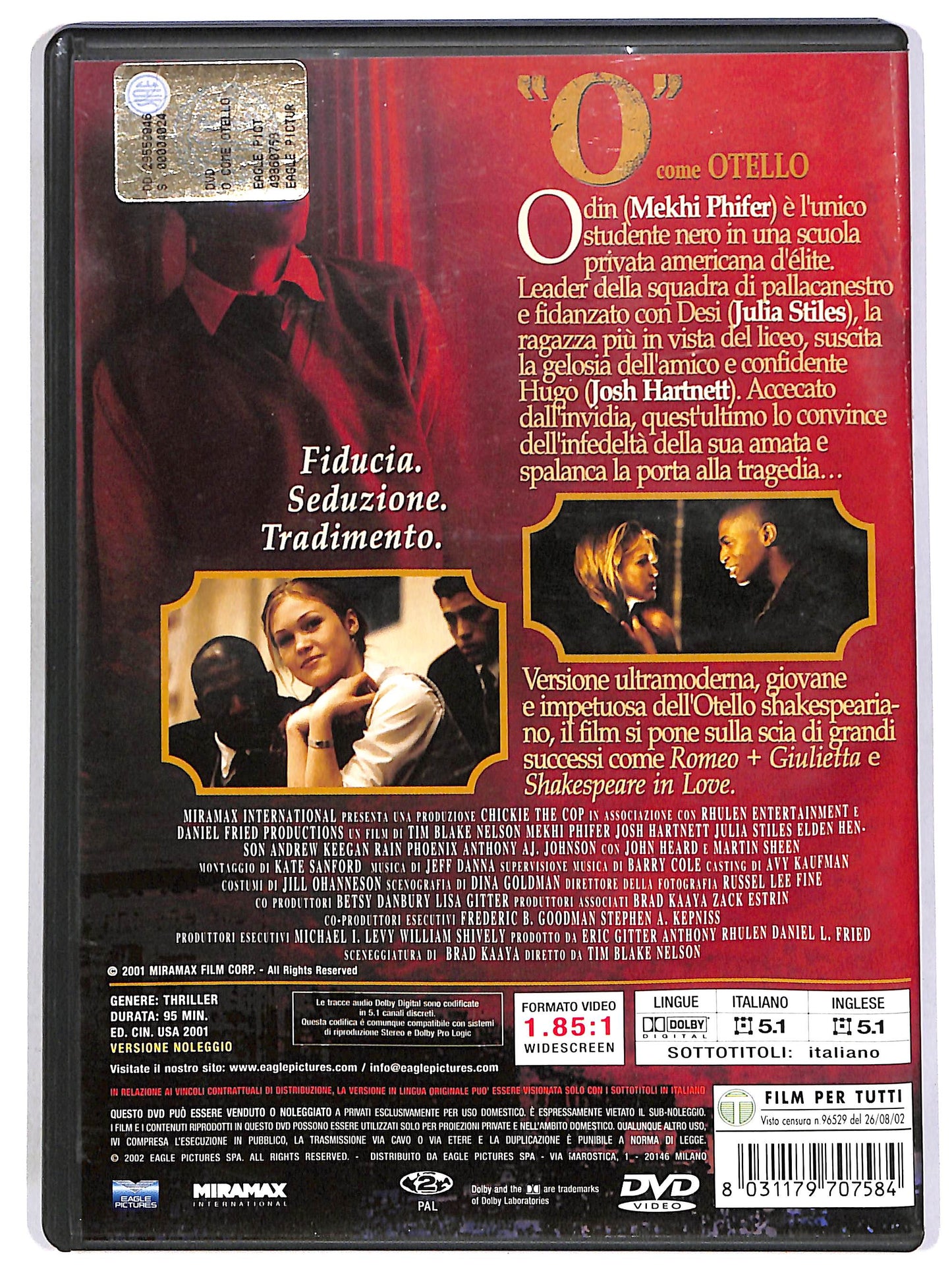EBOND 'O' come Otello NOLEGGIO DVD D681463