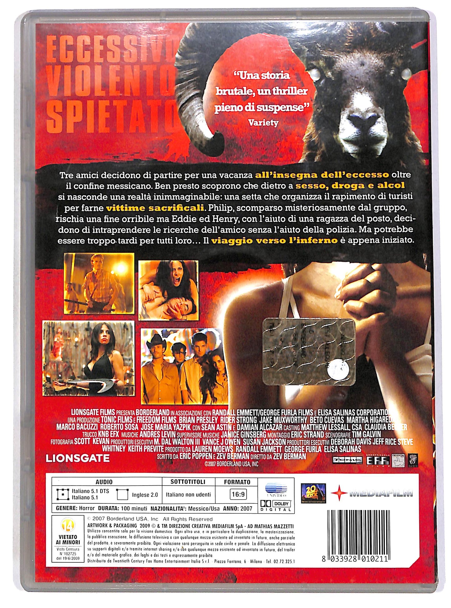 EBOND Borderland - Linea di confine NOLEGGIO DVD D681506