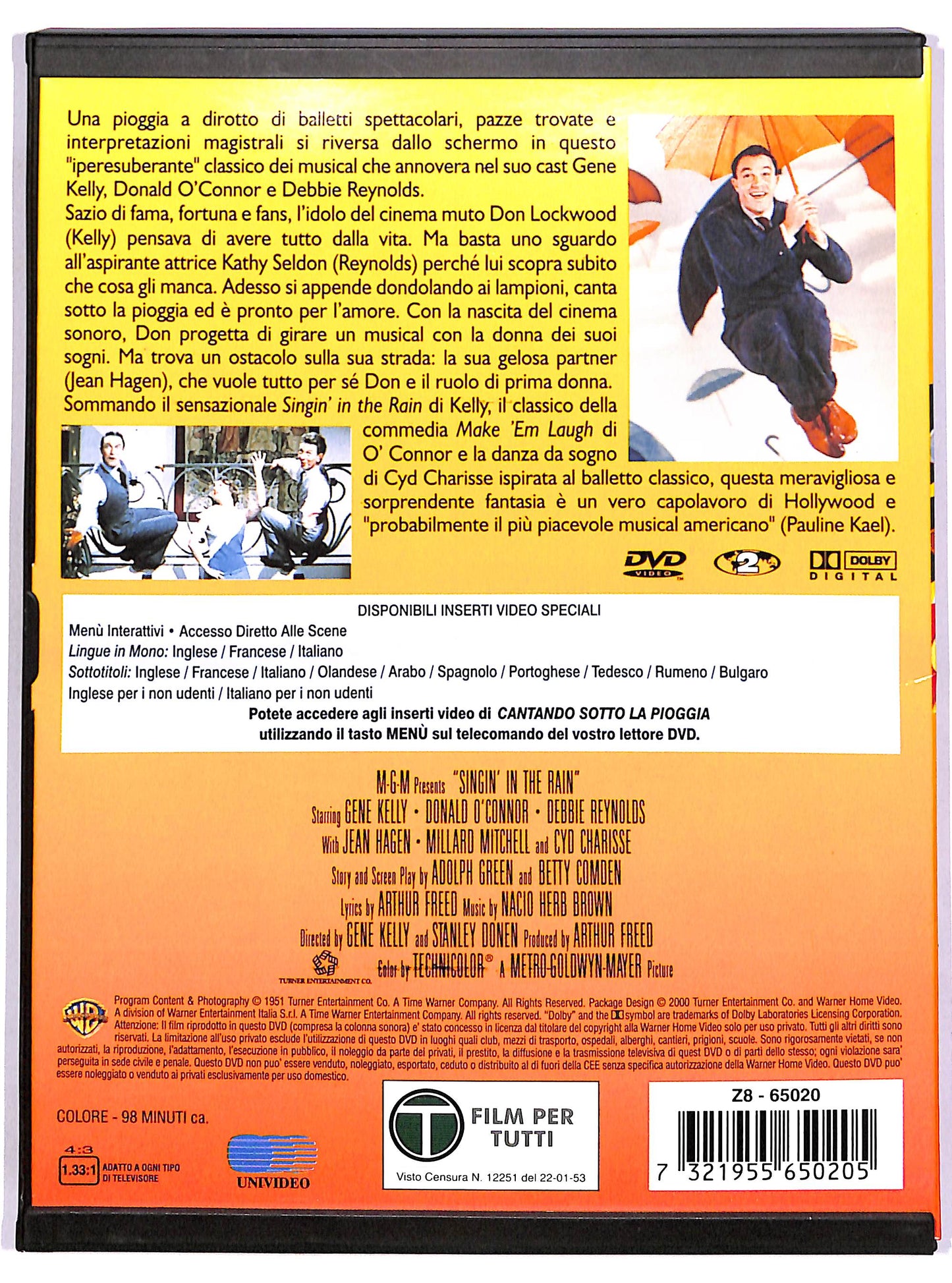 EBOND Cantando sotto la pioggia SNAPPER DVD D681523