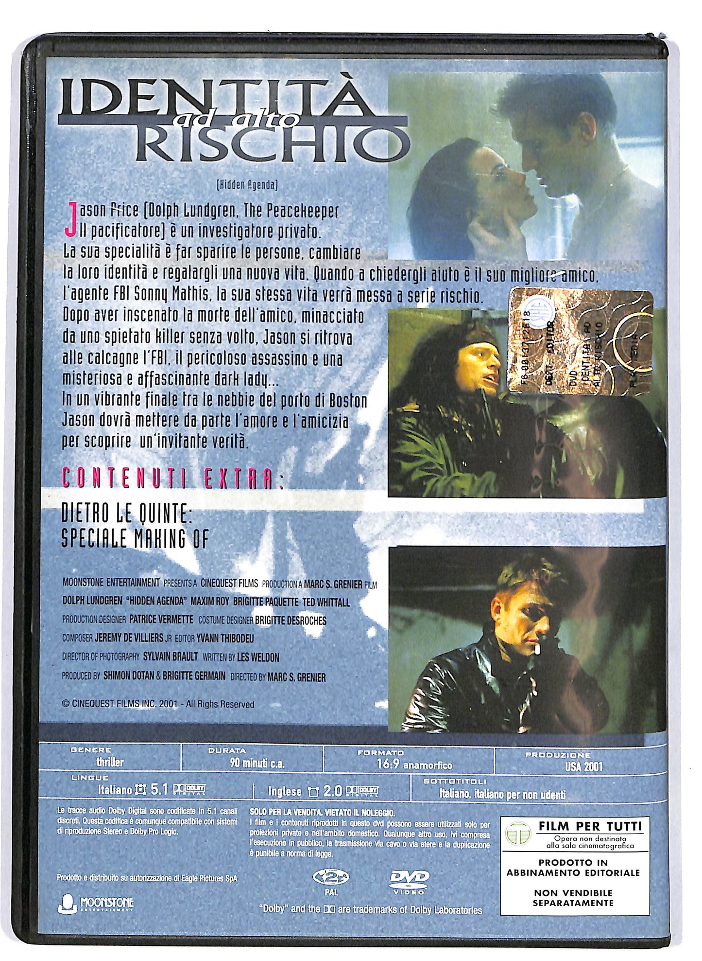 EBOND identita ad alto rischio EDITORIALE DVD D681647