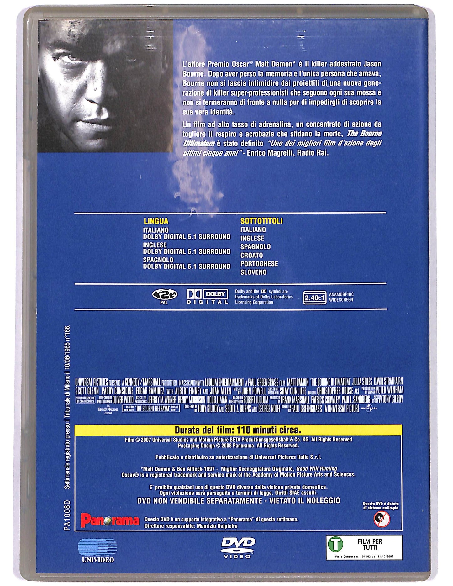 EBOND The Bourne Ultimatum EDITORIALE DVD D681815