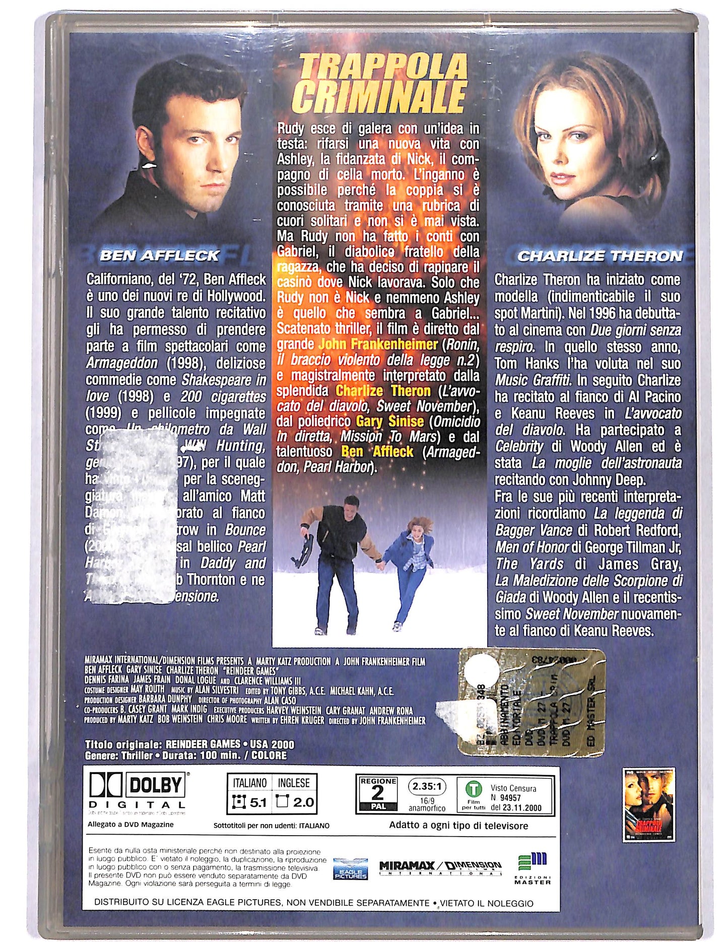 EBOND Trappola criminale EDITORIALE DVD D681944