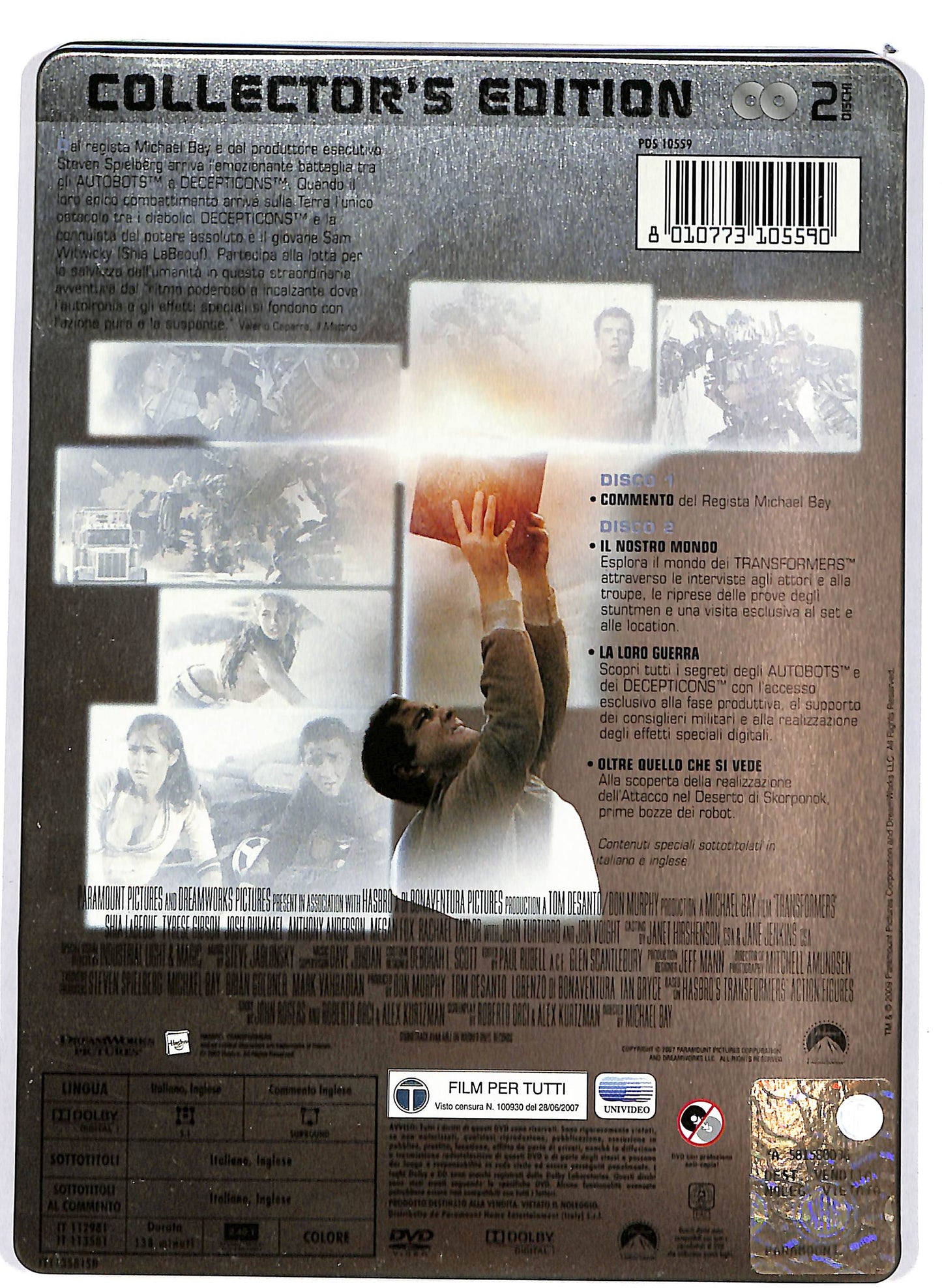 EBOND Transformers STEELBOOK 2 dischi DVD D682708