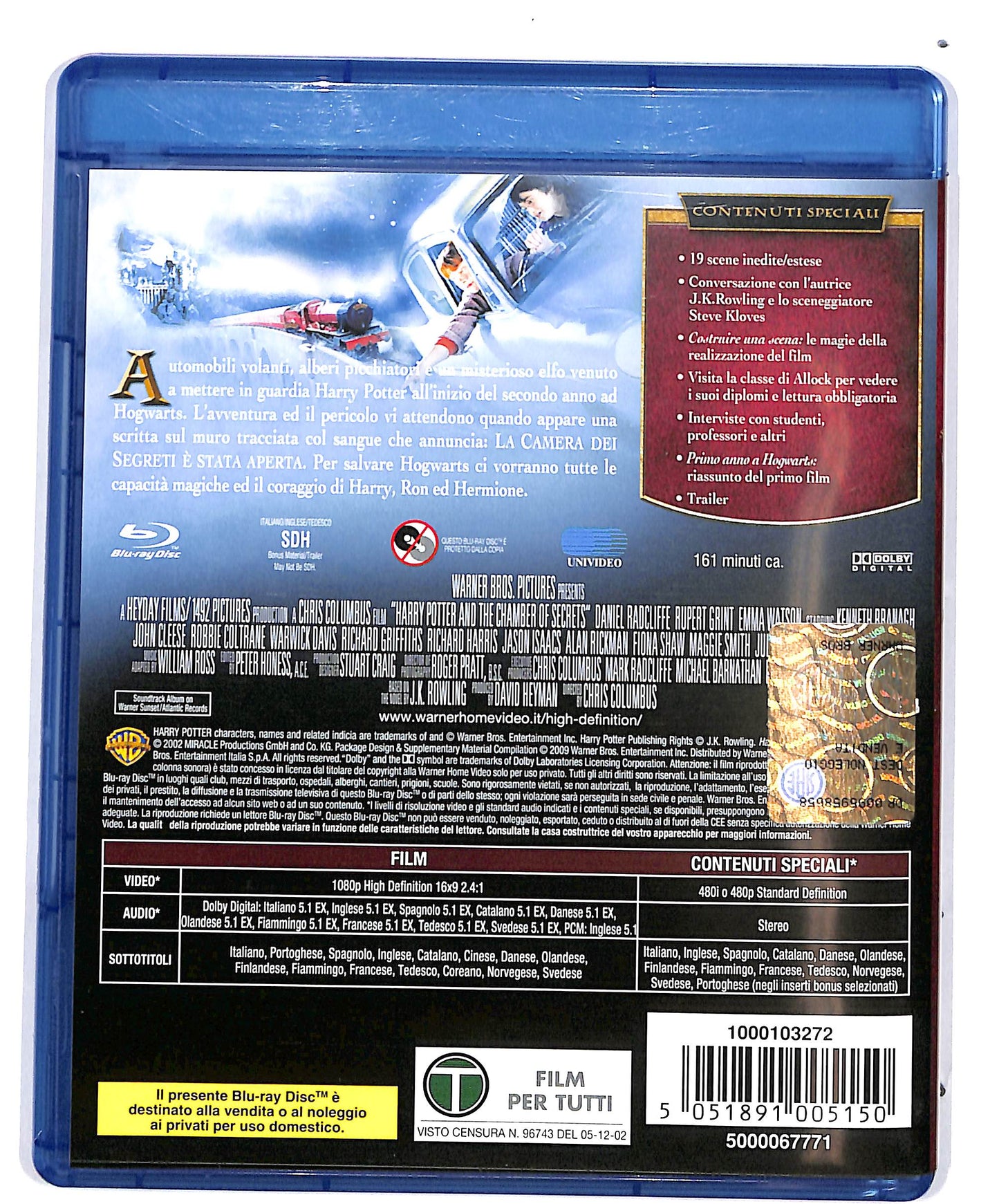 EBOND Harry Potter e la camera dei segreti BLURAY D683133
