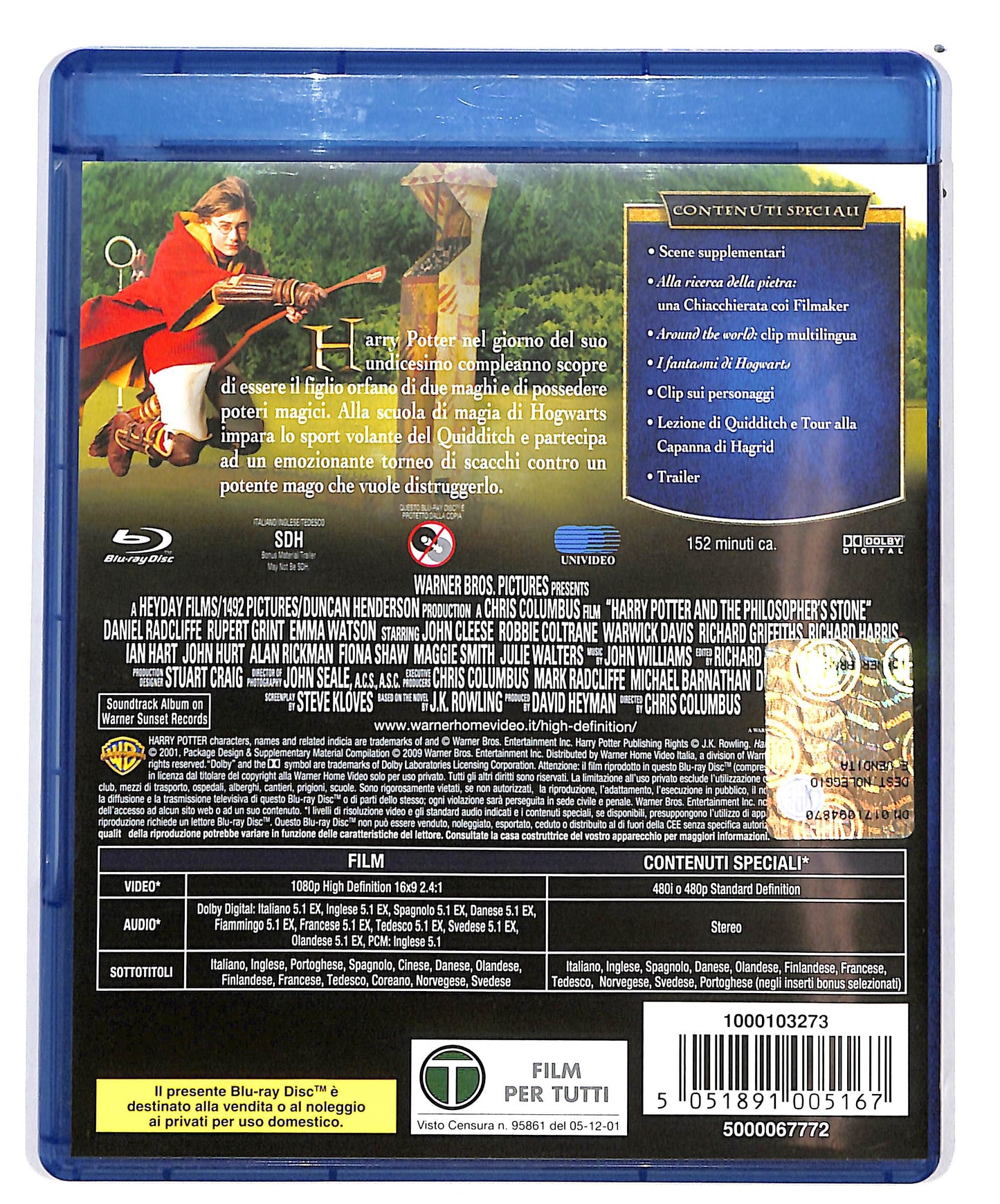 EBOND Harry Potter e la pietra filosofale NOLEGGIO BLURAY D683405