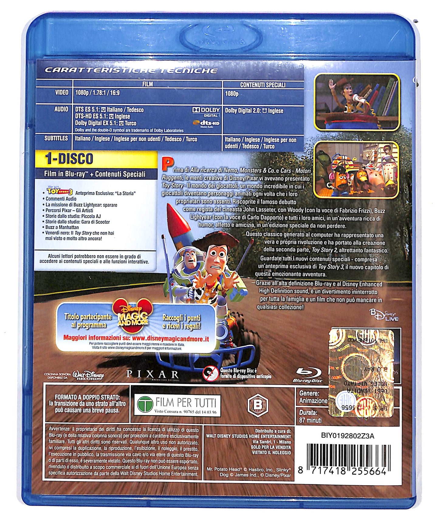 EBOND Toy Story EDIZIONE SPECIALE BLURAY D683427