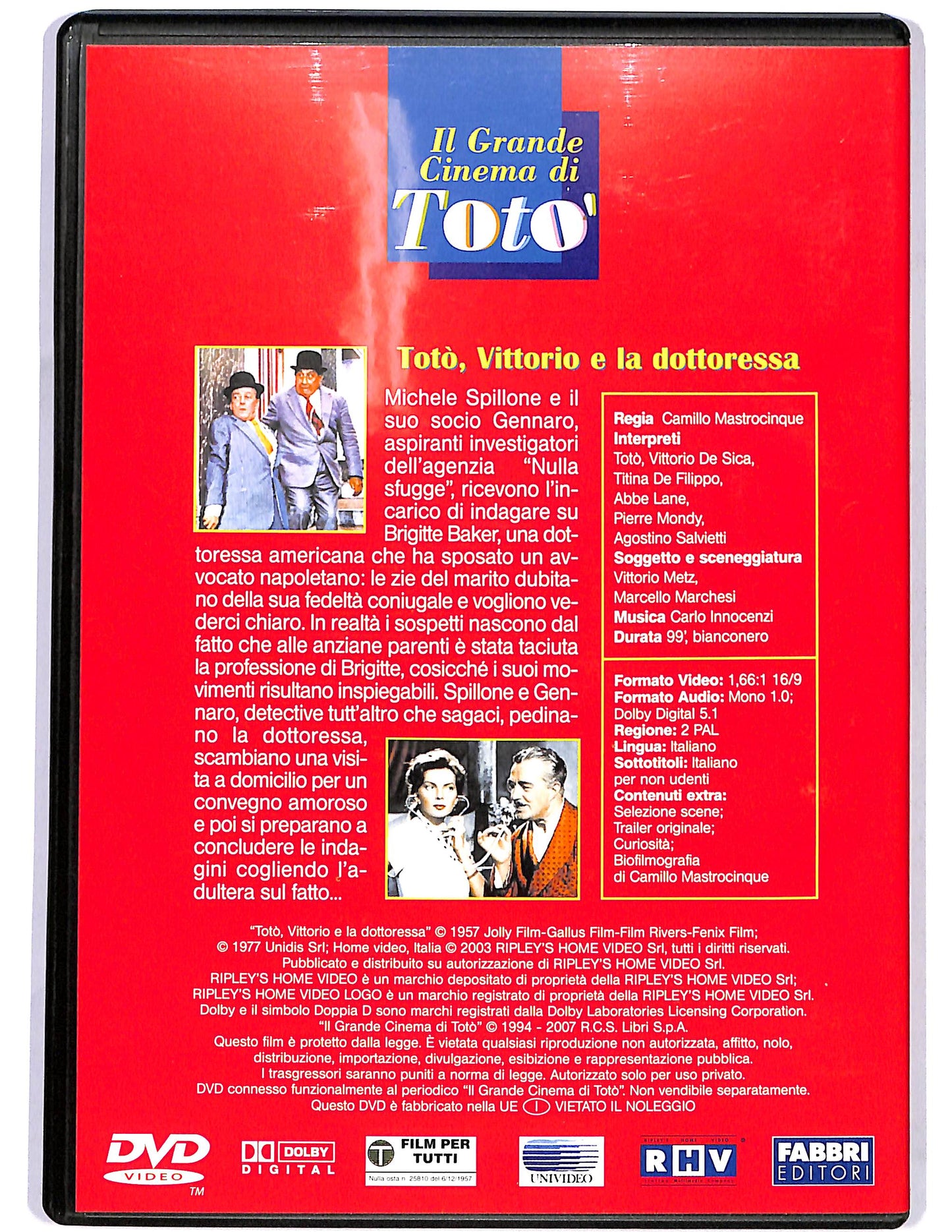 EBOND Toto, Vittorio e la dottoressa EDITORIALE DVD D684023