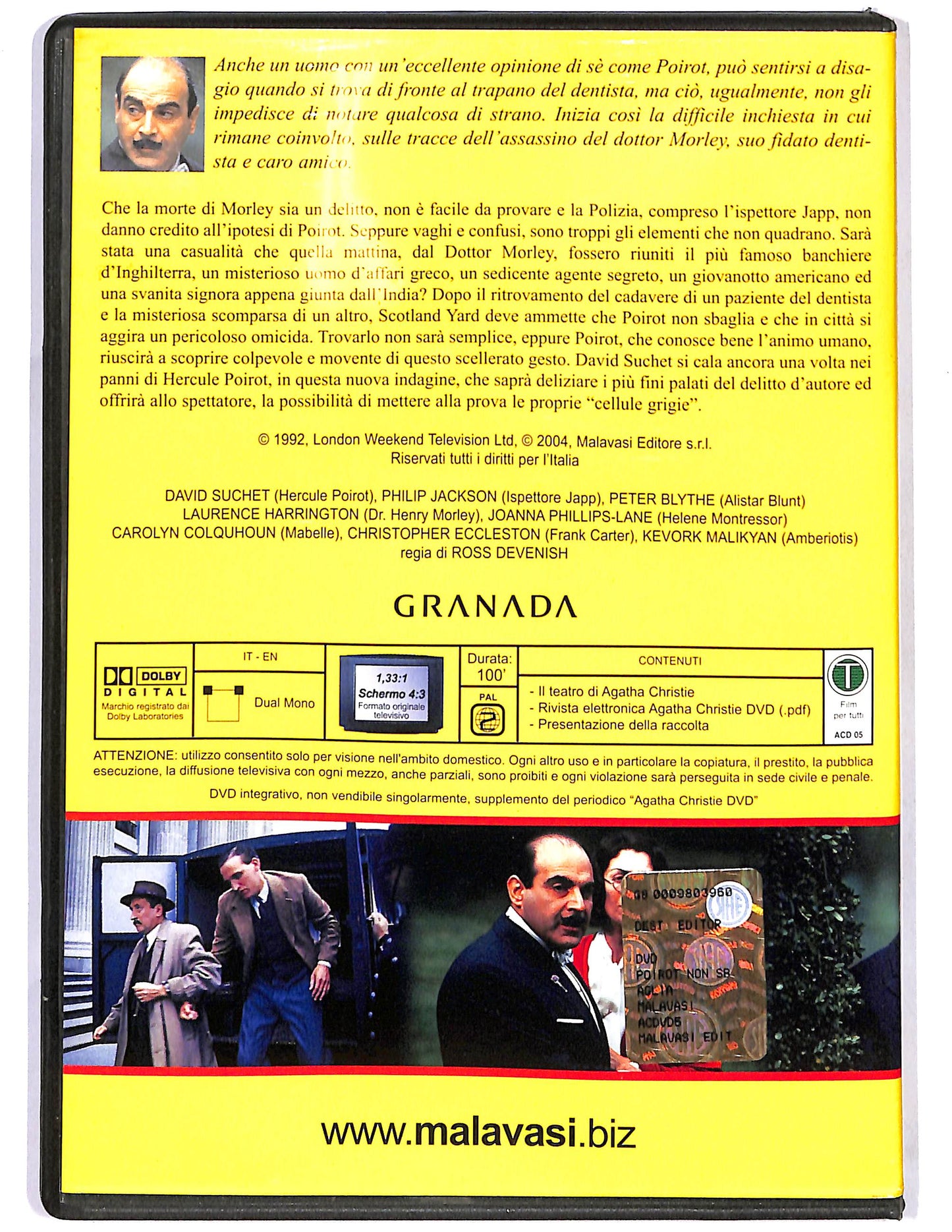 EBOND Poirot non sbaglia EDITORIALE DVD D684125