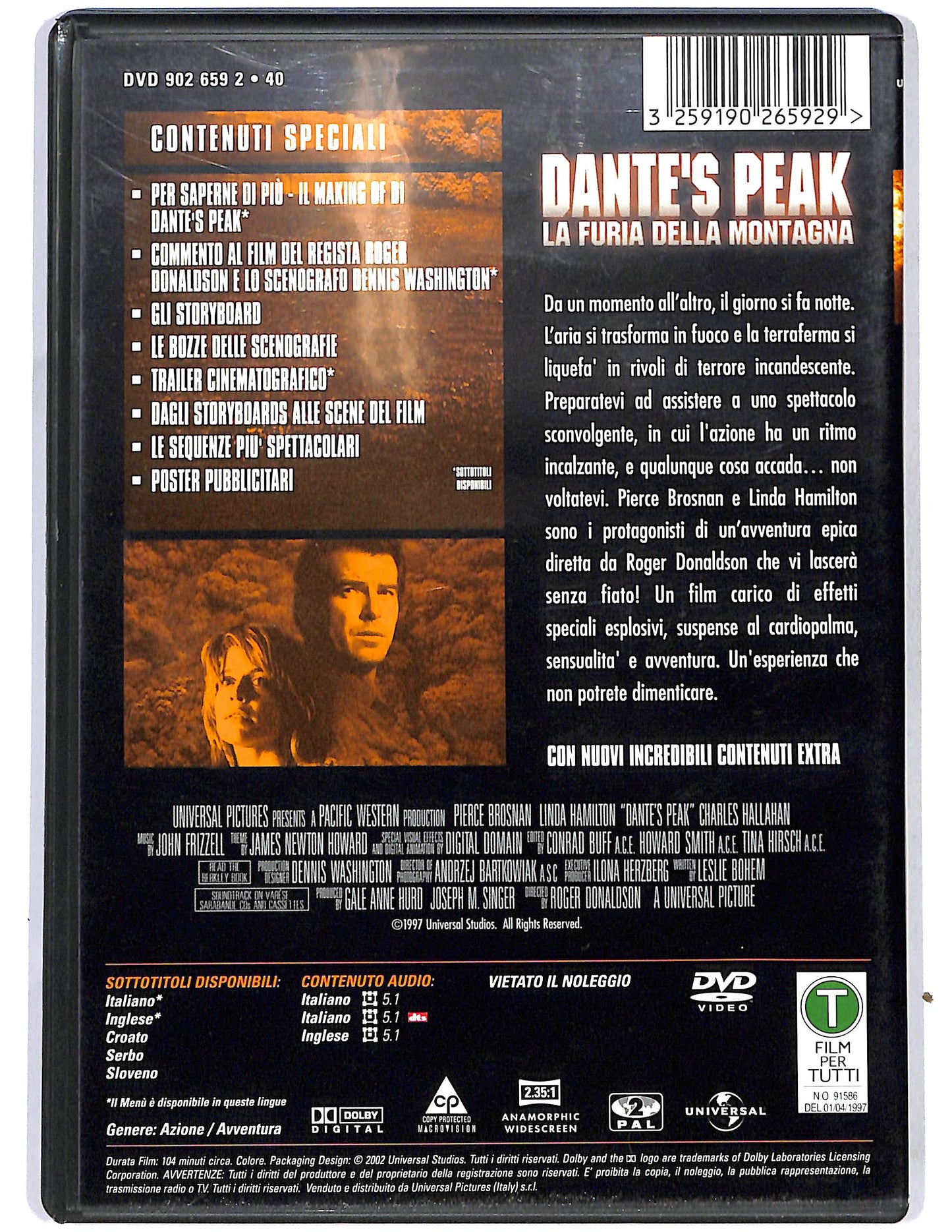EBOND Dante's Peak La furia della montagna EDIZIONE SPECIALE DVD D684451
