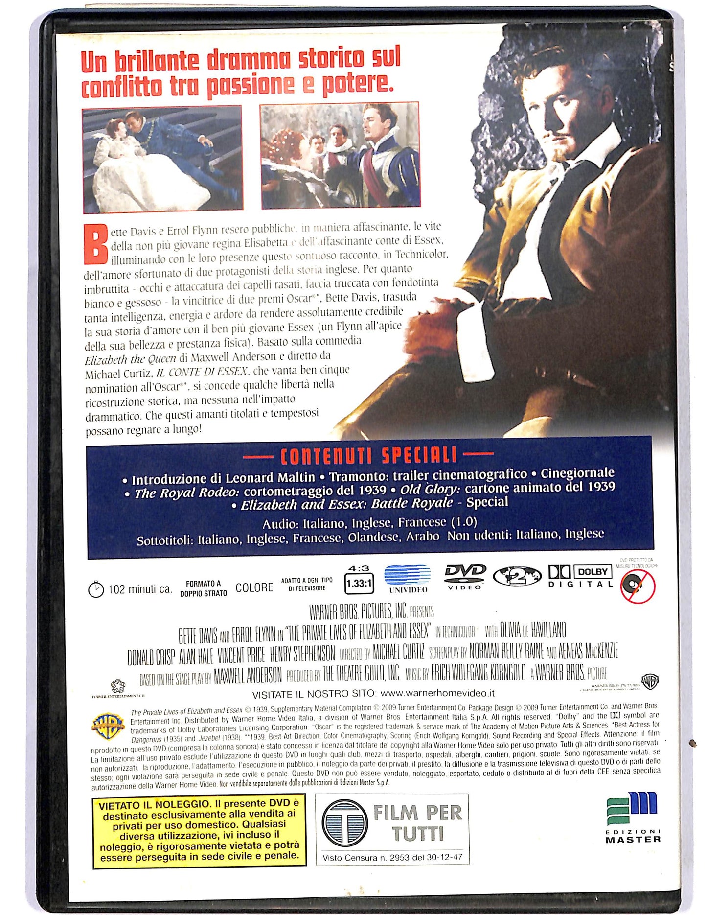EBOND Il conte di Essex EDITORIALE DVD D684526