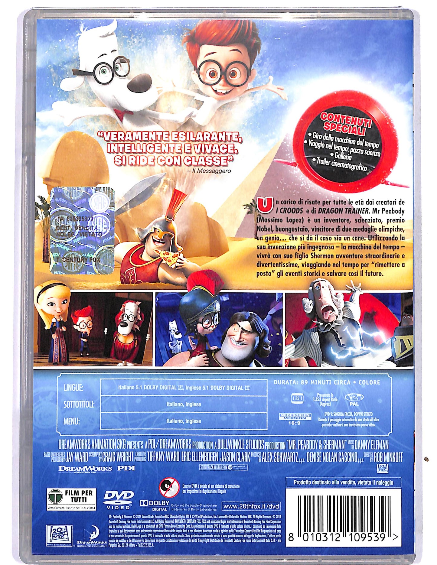 EBOND Mr. Peabody e Sherman DVD D684609