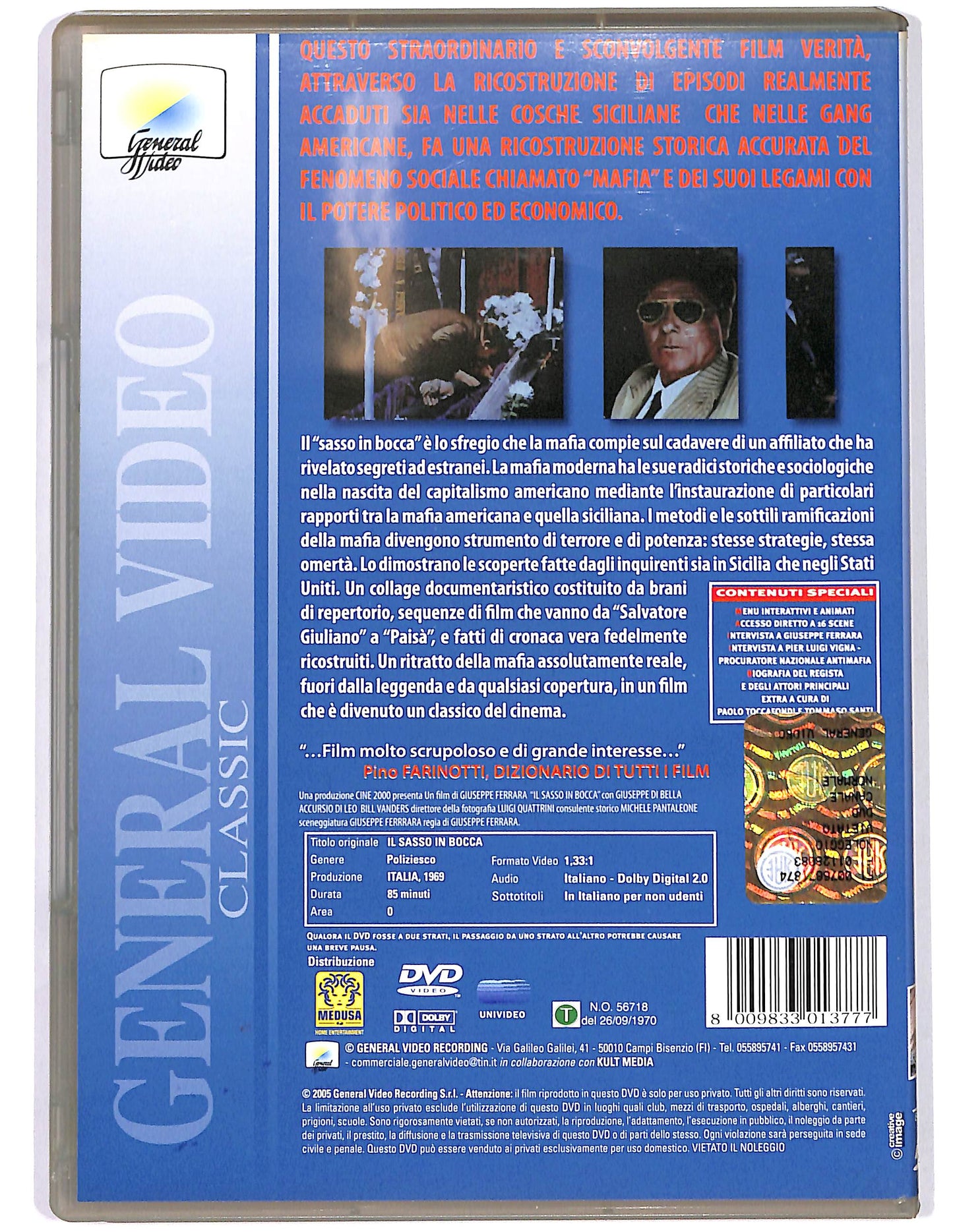 EBOND Il sasso in bocca DVD D684816