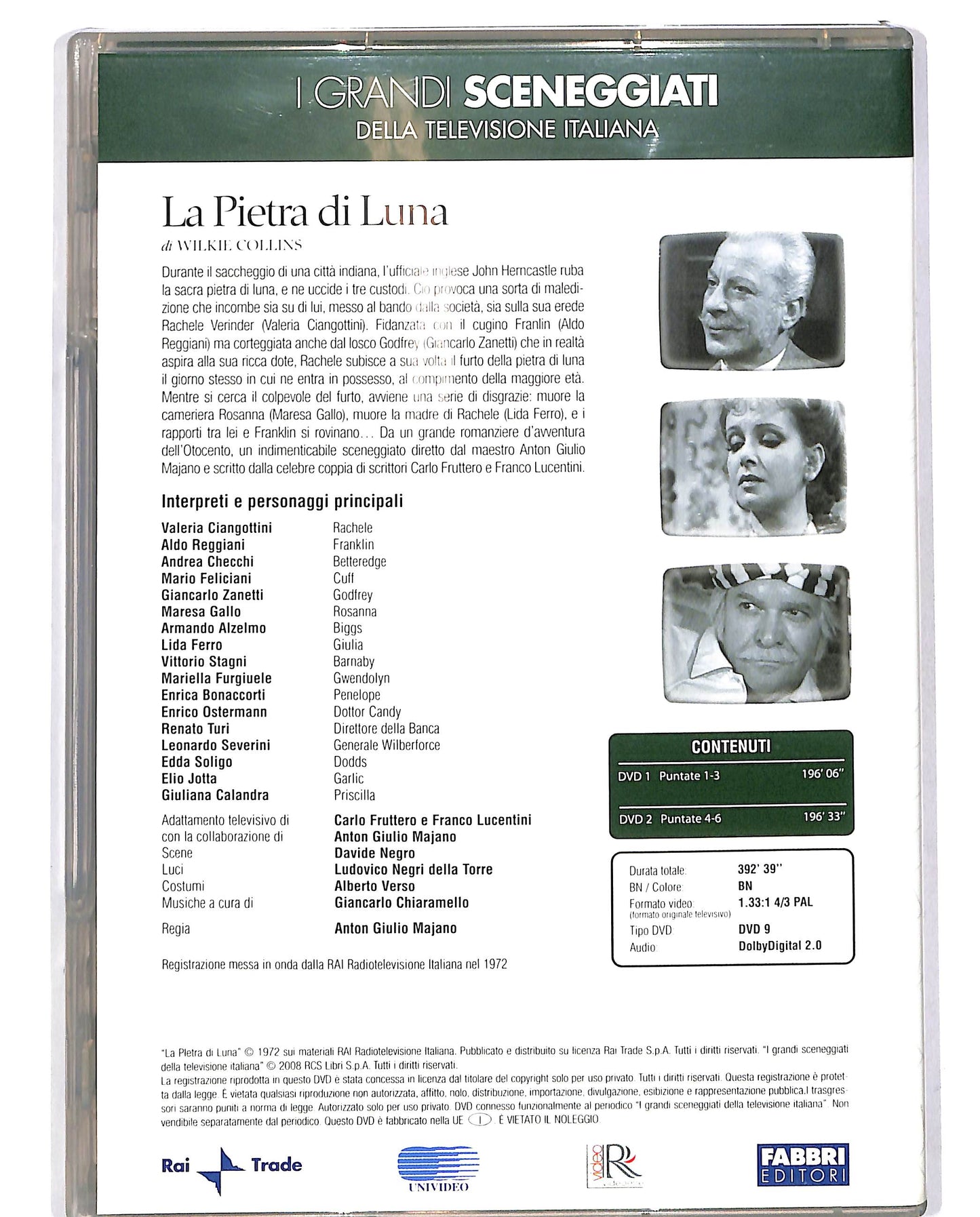 EBOND I grandi sceneggiati La pietra di Luna ep.1 - 6 EDITORIALE DVD D685143