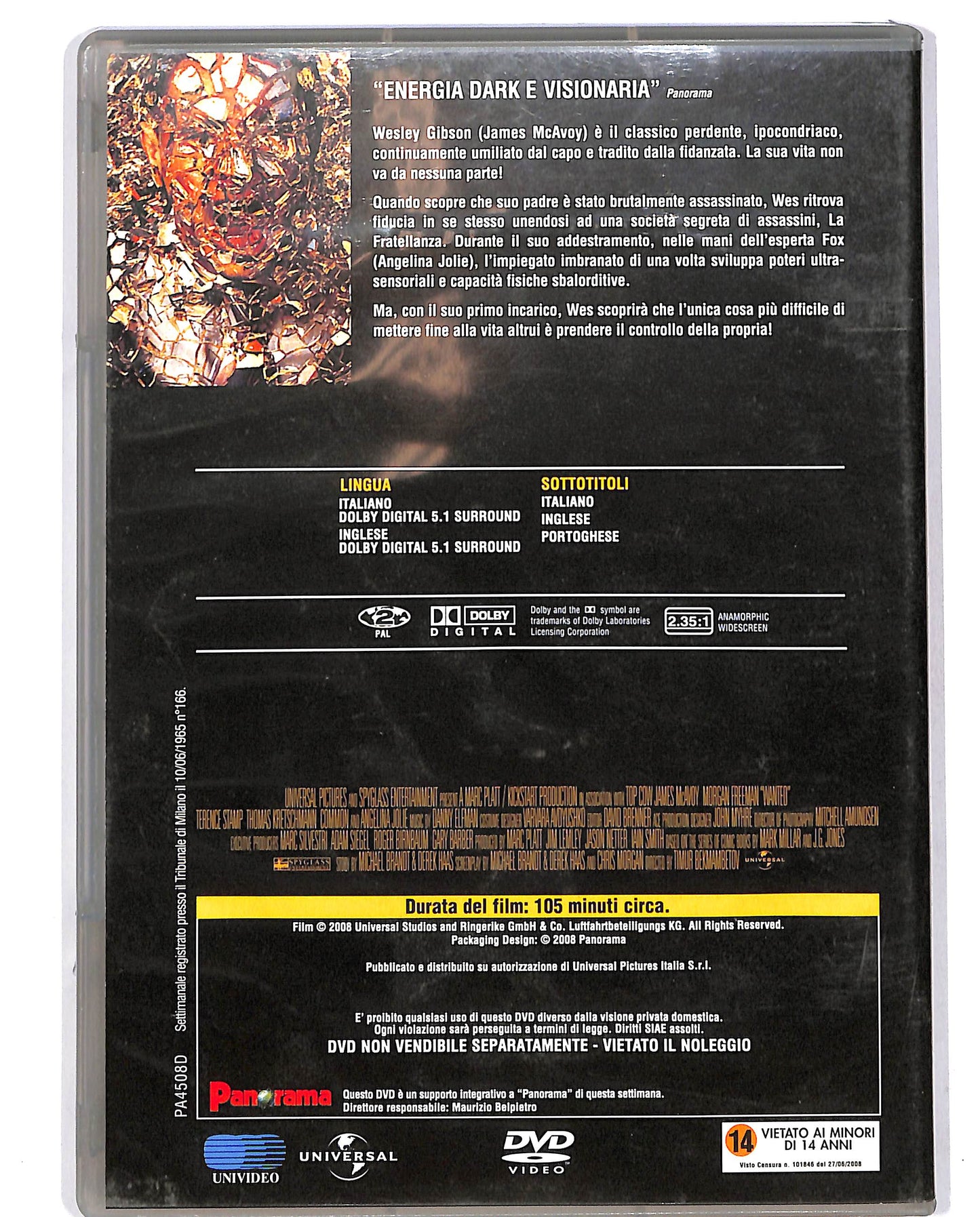 EBOND Wanted - Scegli il tuo destino EDITORIALE DVD D685164