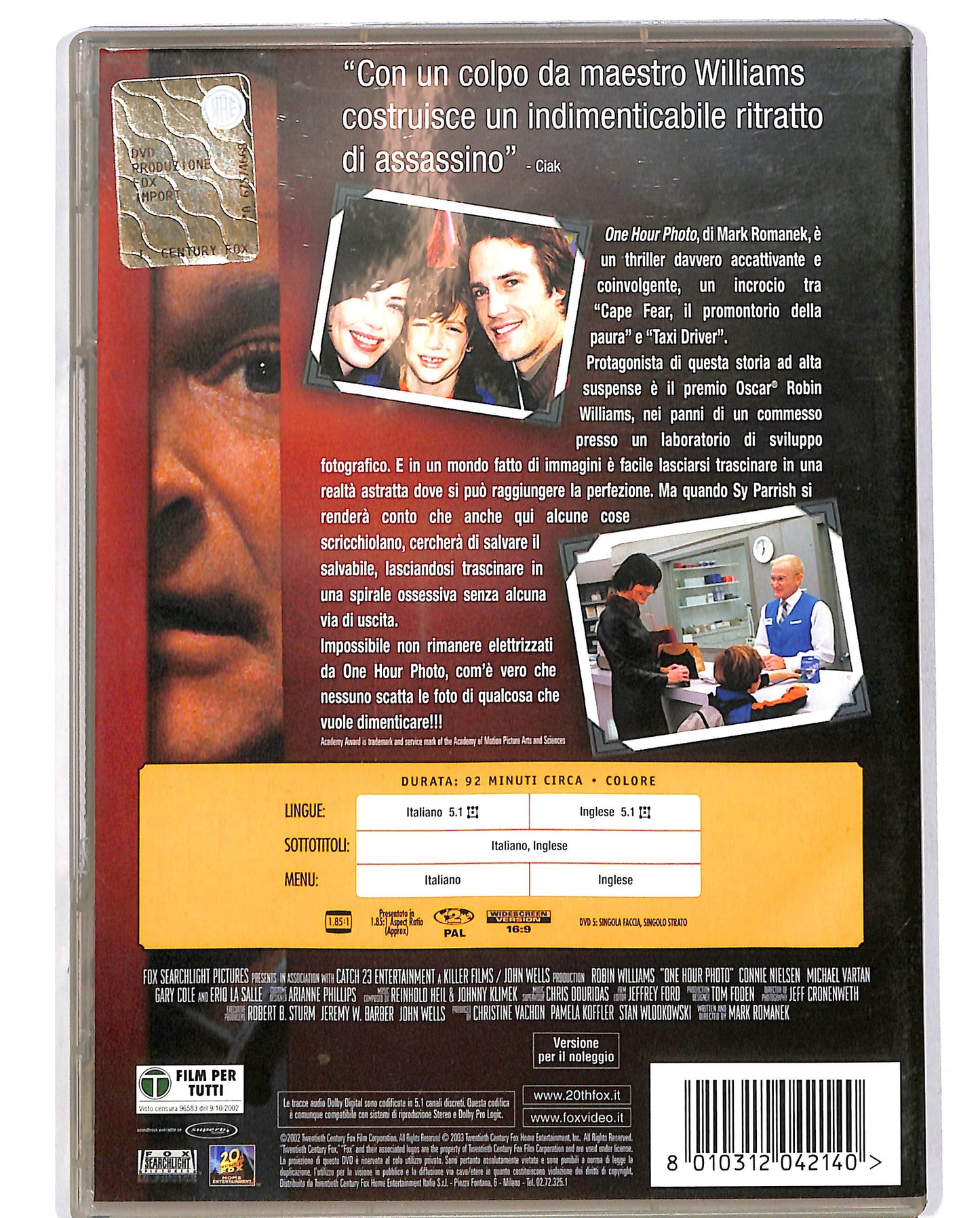 EBOND One Hour Photo NOLEGGIO DVD D685253