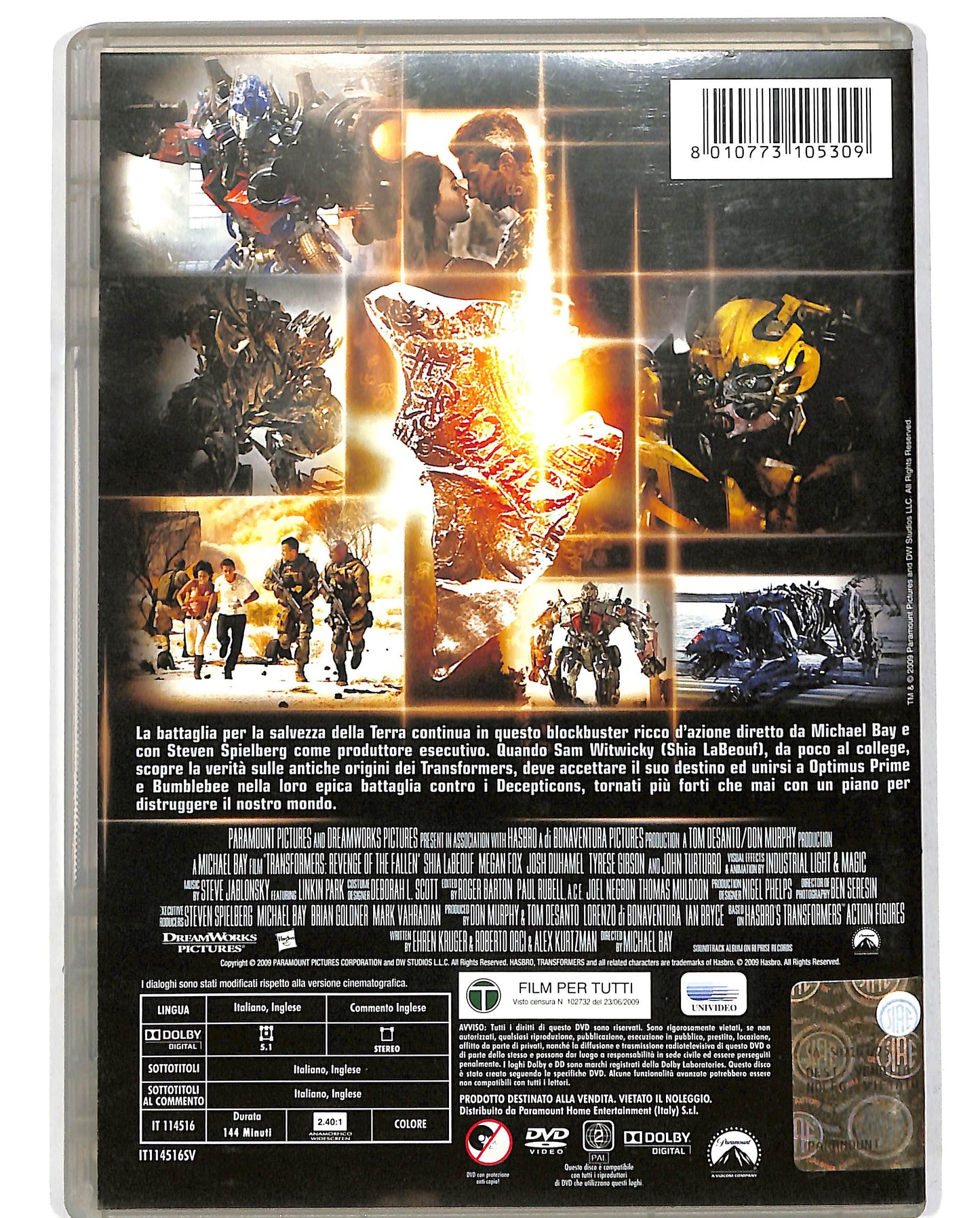 EBOND Transformers - La vendetta del caduto DVD D685309
