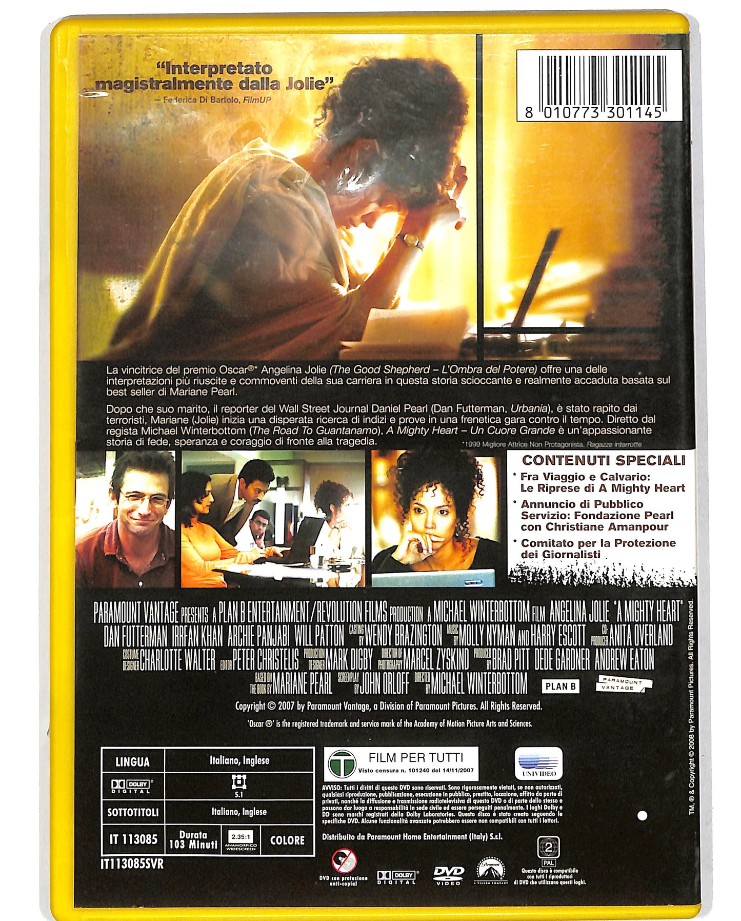 EBOND A mighty heart Un cuore grande NOLEGGIO DVD D685336